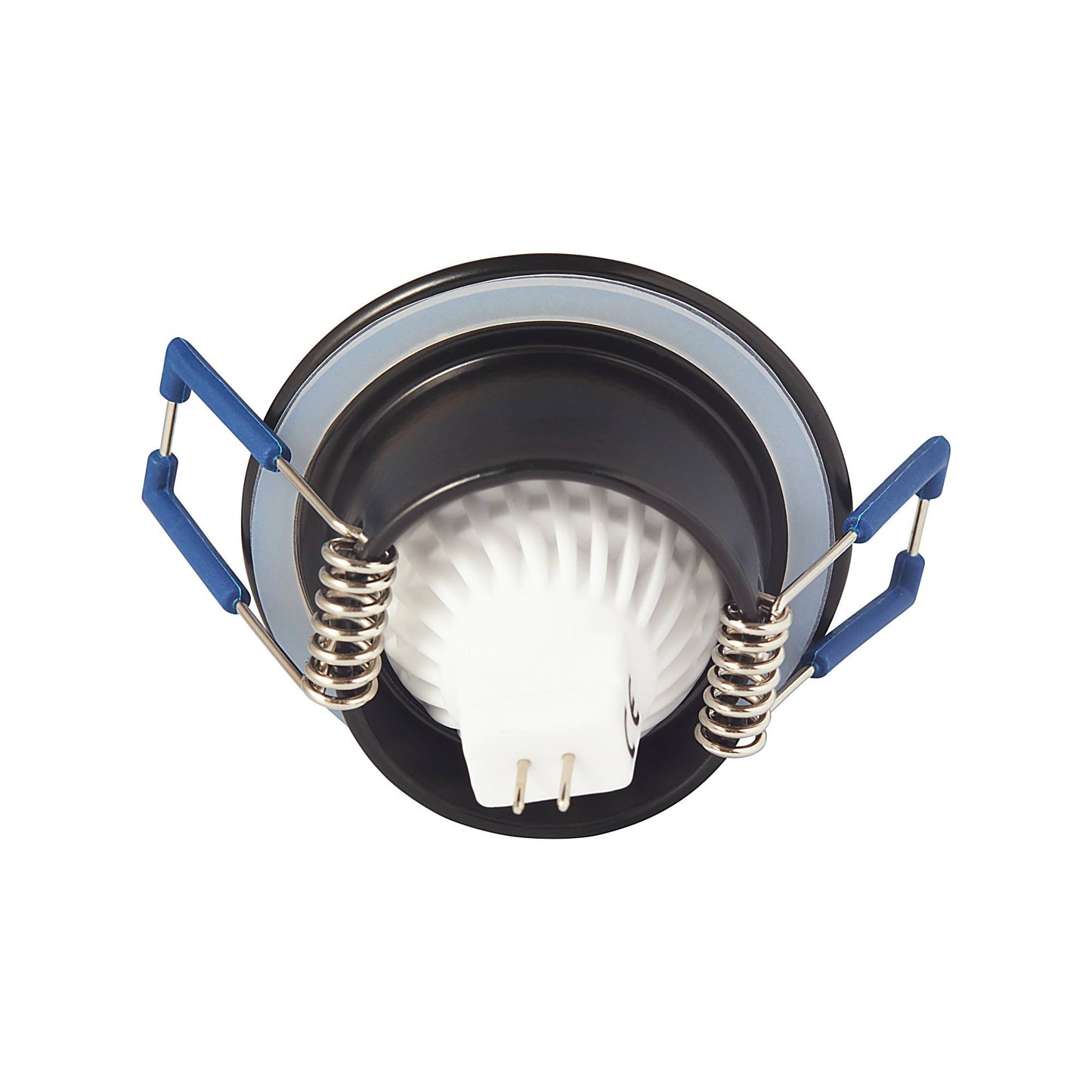 Einbaurahmen GU11 MR11 IP44 rund Bad Gehäuse 40mm Sauna Einbau-Spot Außen
