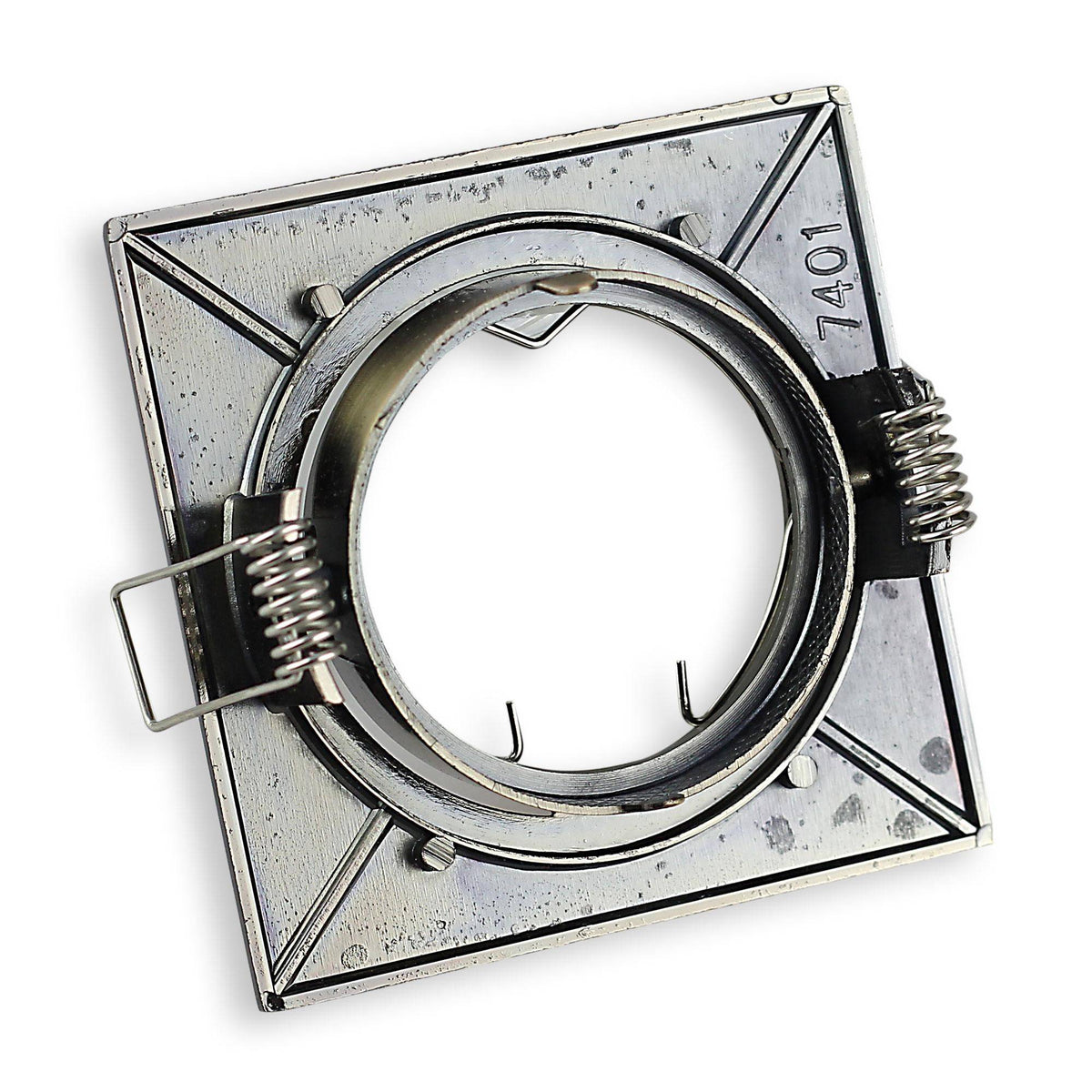 LED Einbaustrahler MR16 12V 5-7 Watt eckig Einbauspot 75mm Bohrloch
