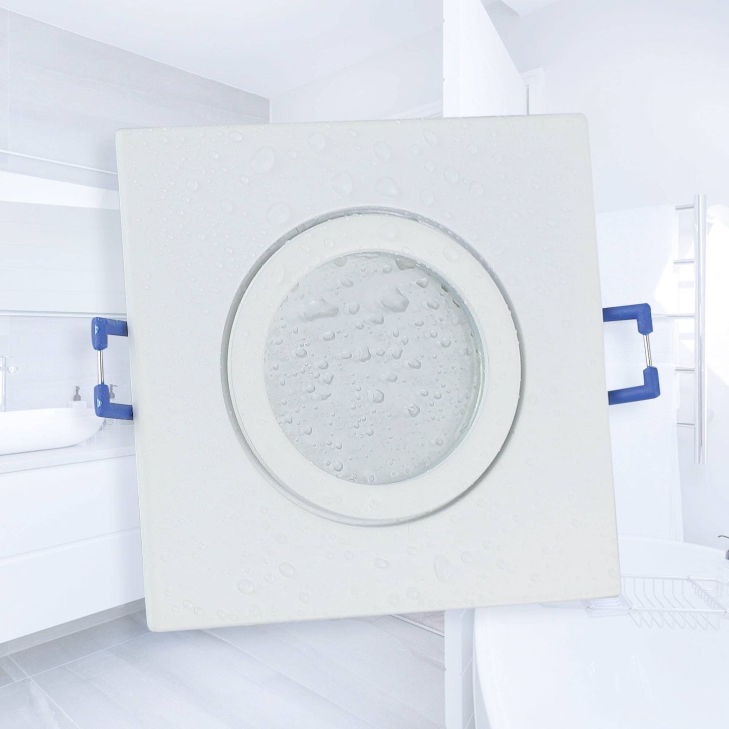 LED Einbaustrahler IP44 230 Volt dimmbar flach Einbaulicht Bad Kellerlampe