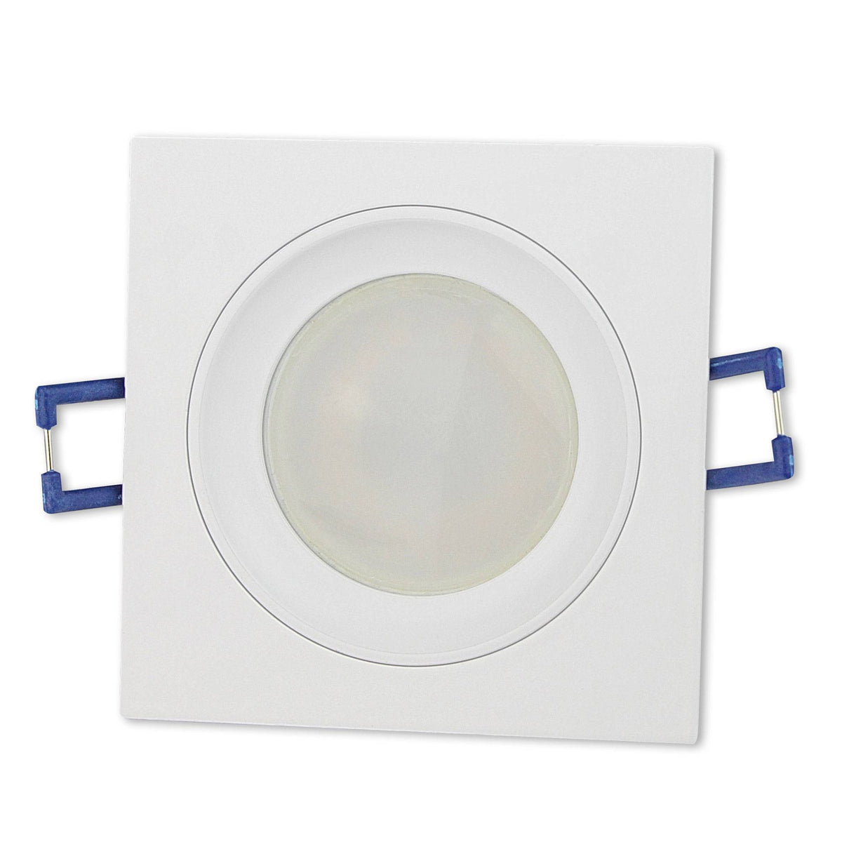 LED Einbaustrahler rund eckig dimmbar 230V flach Spot Strahler 75mm