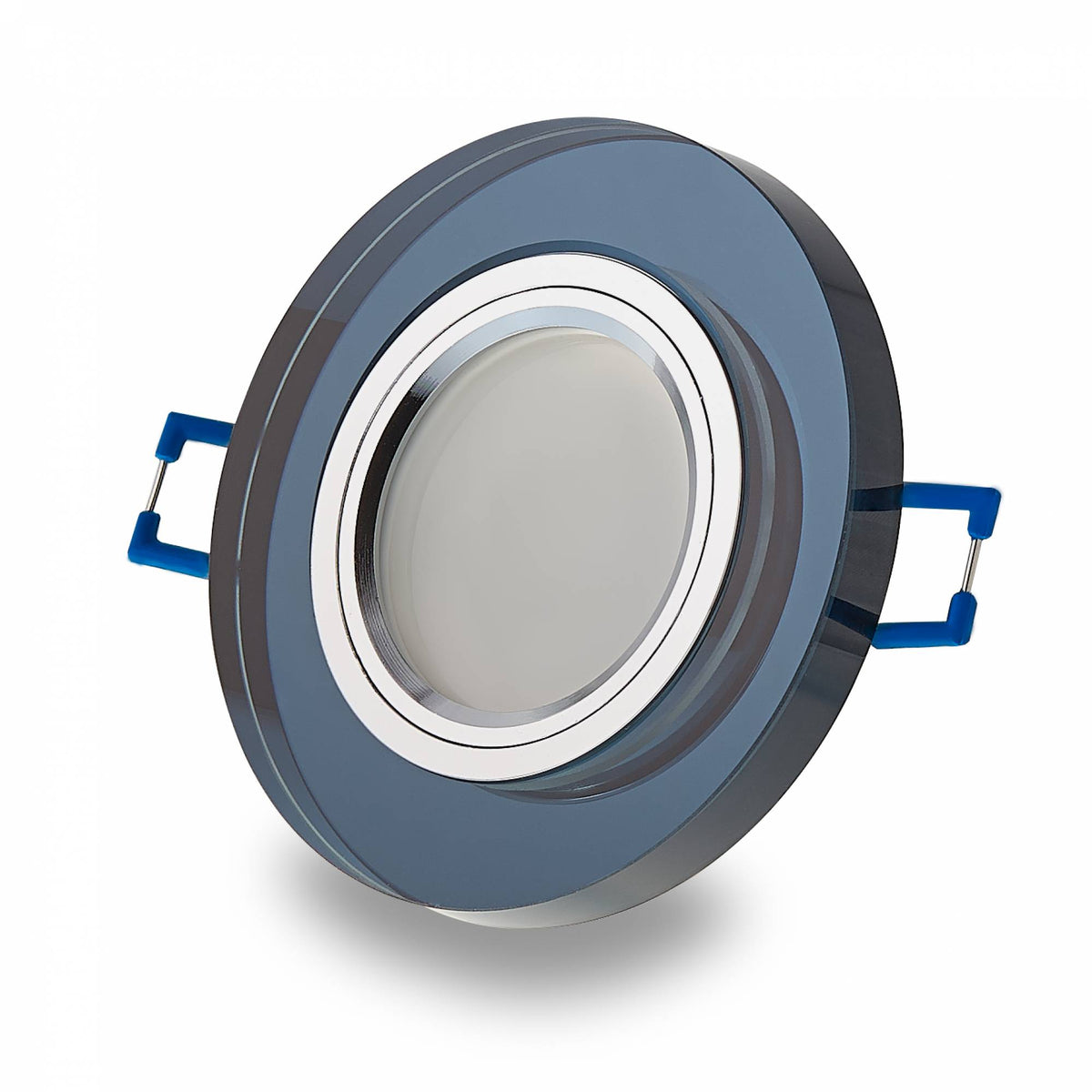 Einbaurahmen GU10 MR16 Glas Rahmen Einbaustrahler 75mm Einbau-Spot LED Halogen