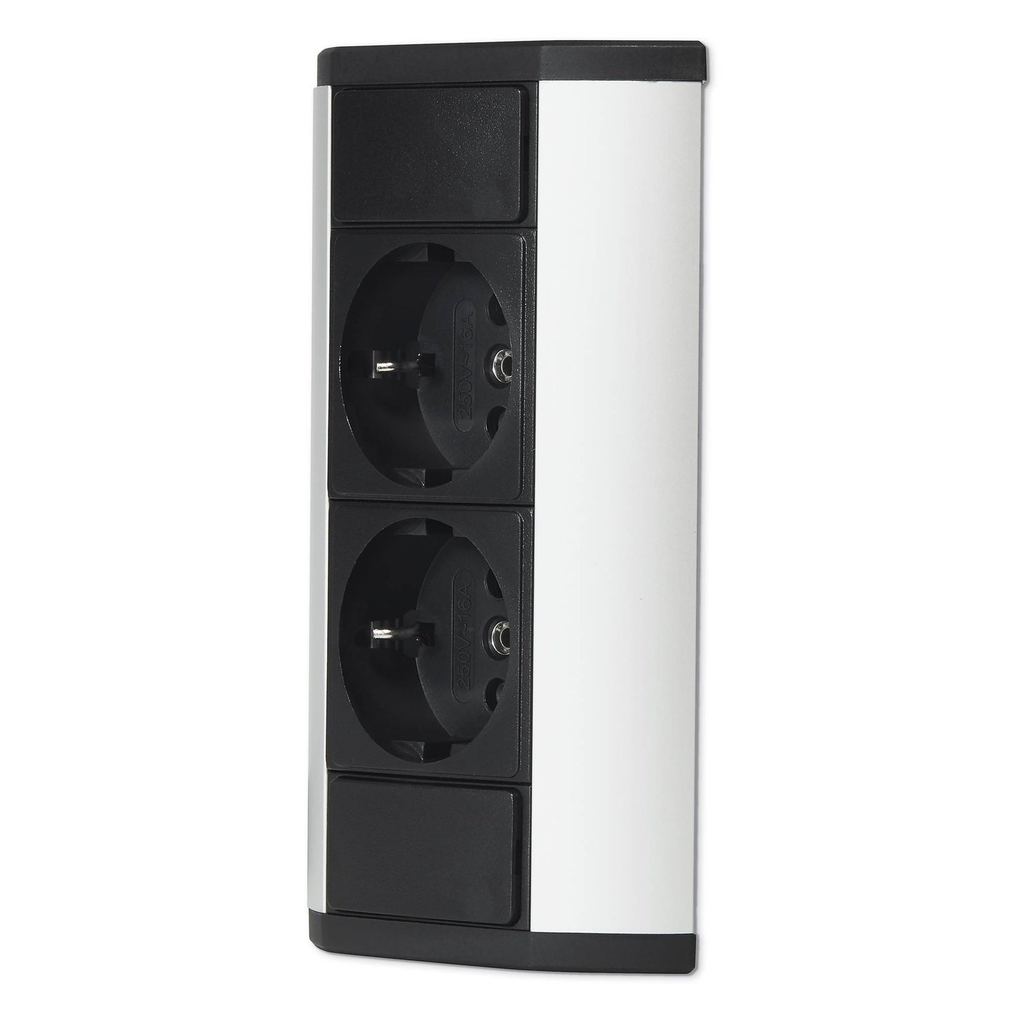 Möbel-Steckdose 2-fach Mehrfachsteckdose Küche Büro Mehrfachstecker Ecksteckdose