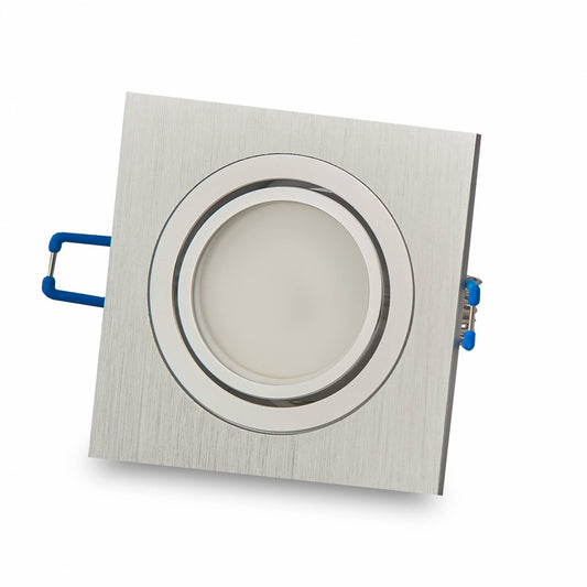 LED Einbaustrahler flach eckig 5-7W MR16 Einbau-Spot Deckenspot 12V 75mm