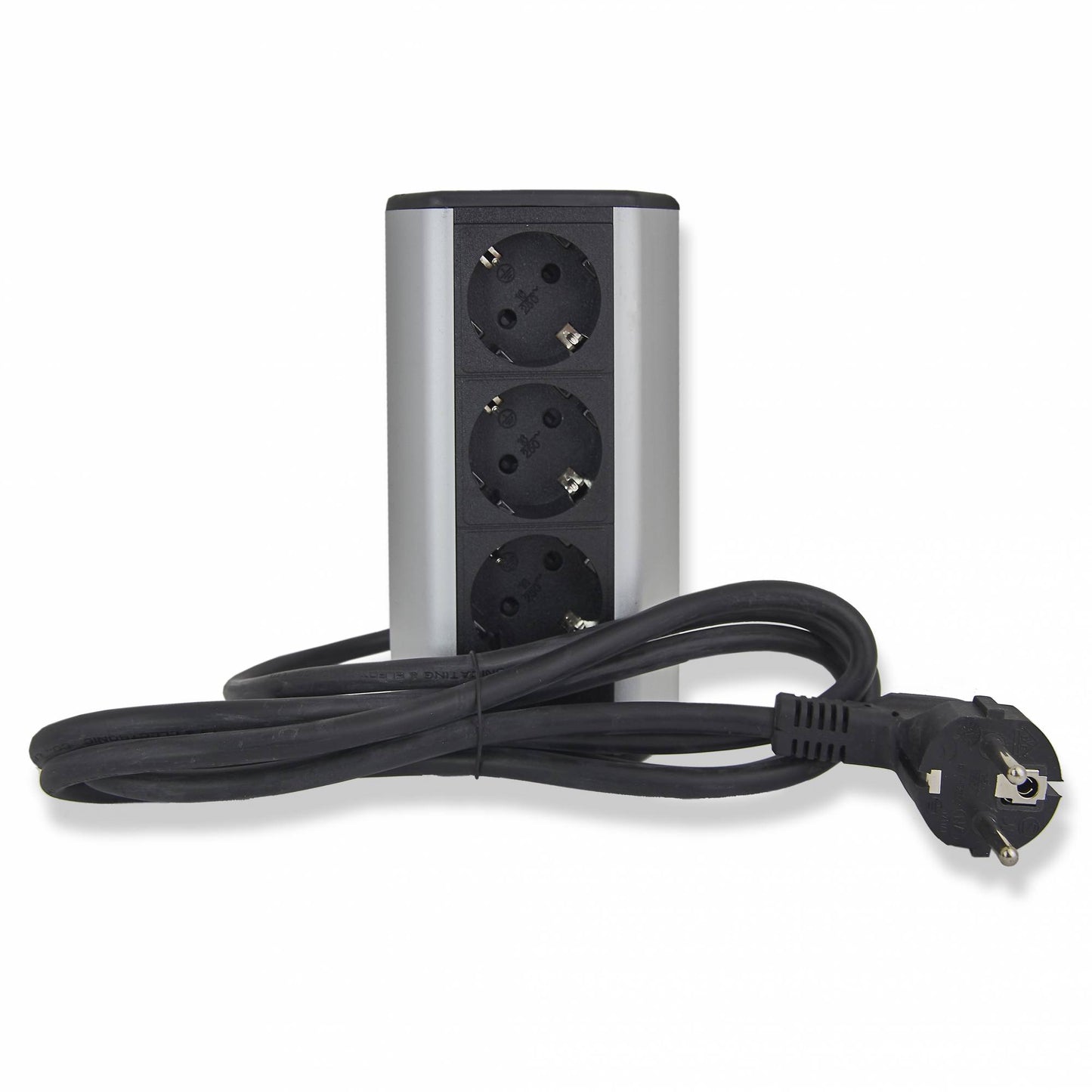 Steckdose Tischsteckdose Küche Büro Aluminium Steckdosenelement