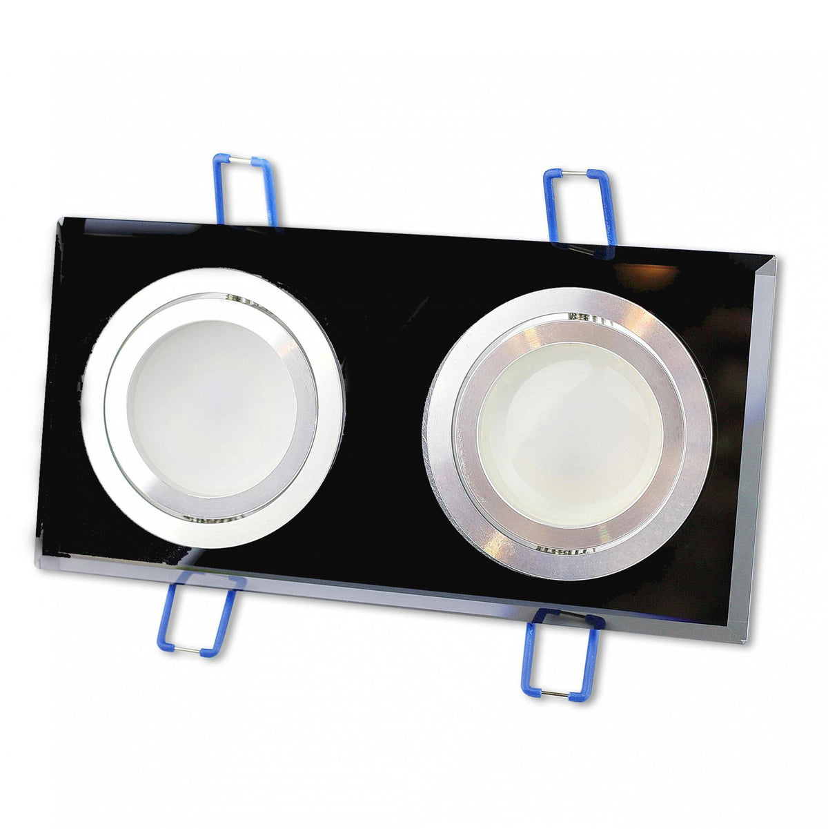 LED Einbaustrahler 3W 5W 6,5W Glas dimmbar schwenkbar 230V 2-fach Einbauspot