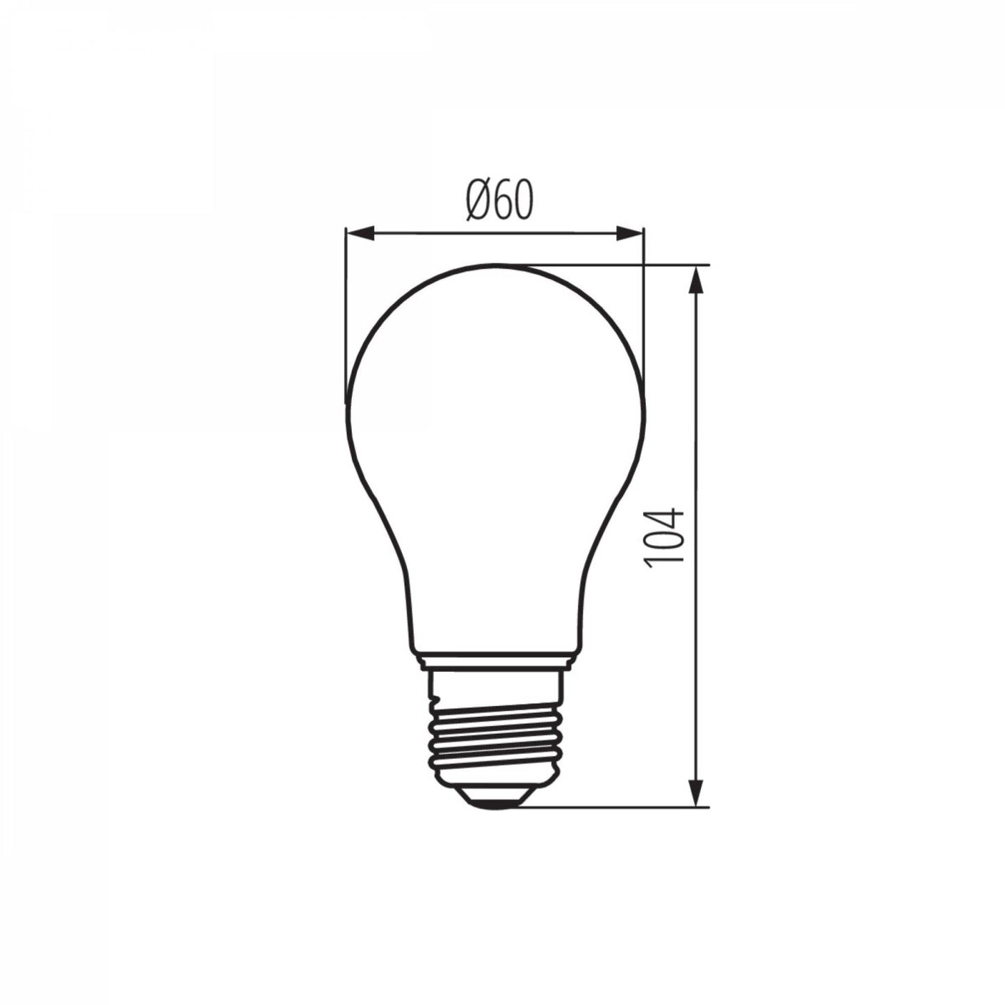 E27 LED Lampe 5W warmweiß Filament A60 Glüh-Birne Retro Vintage Industrial