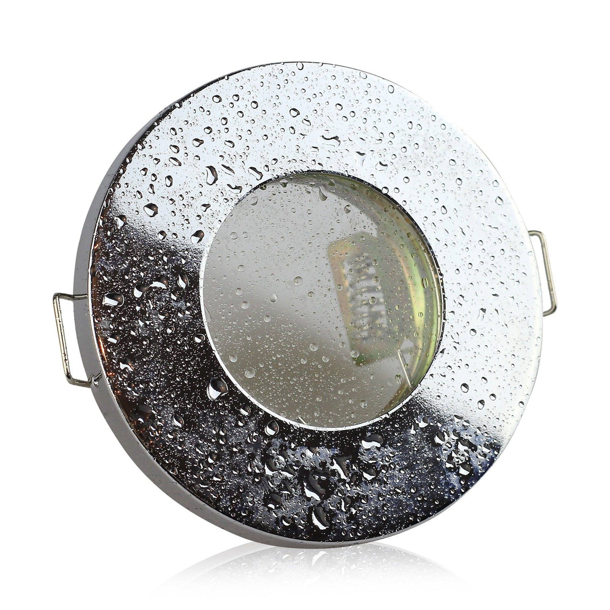Einbaurahmen GU10 MR16 IP44 rund Badezimmer Gehäuse Sauna Spot LED Halogen