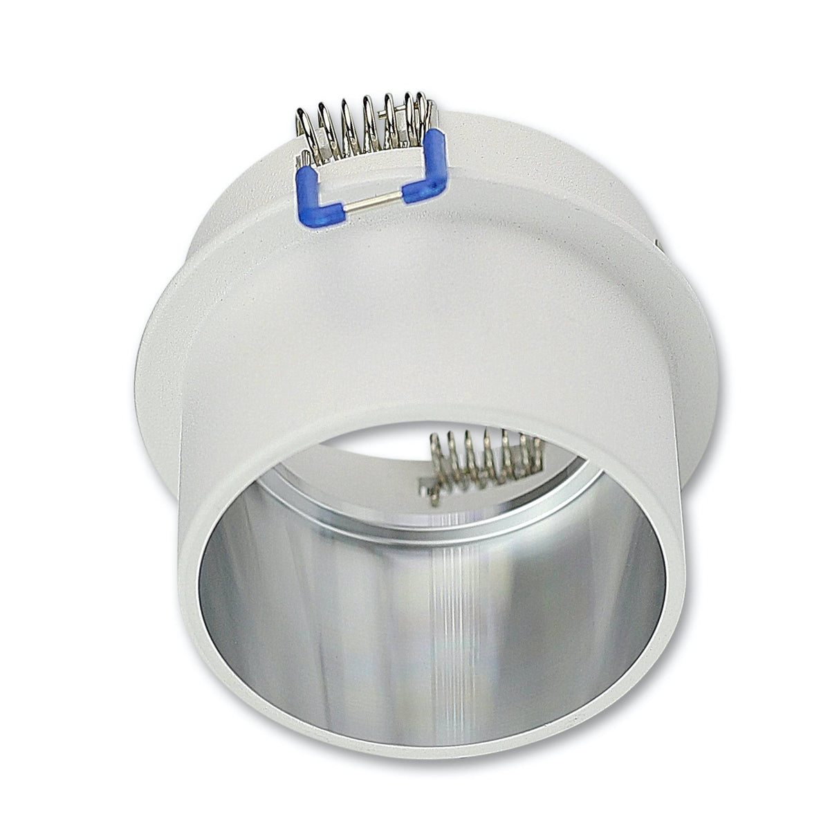 Einbaurahmen GU10 MR16 rund silber schwarz Gehäuse Einbauleuchte Ø65mm Bohrloch