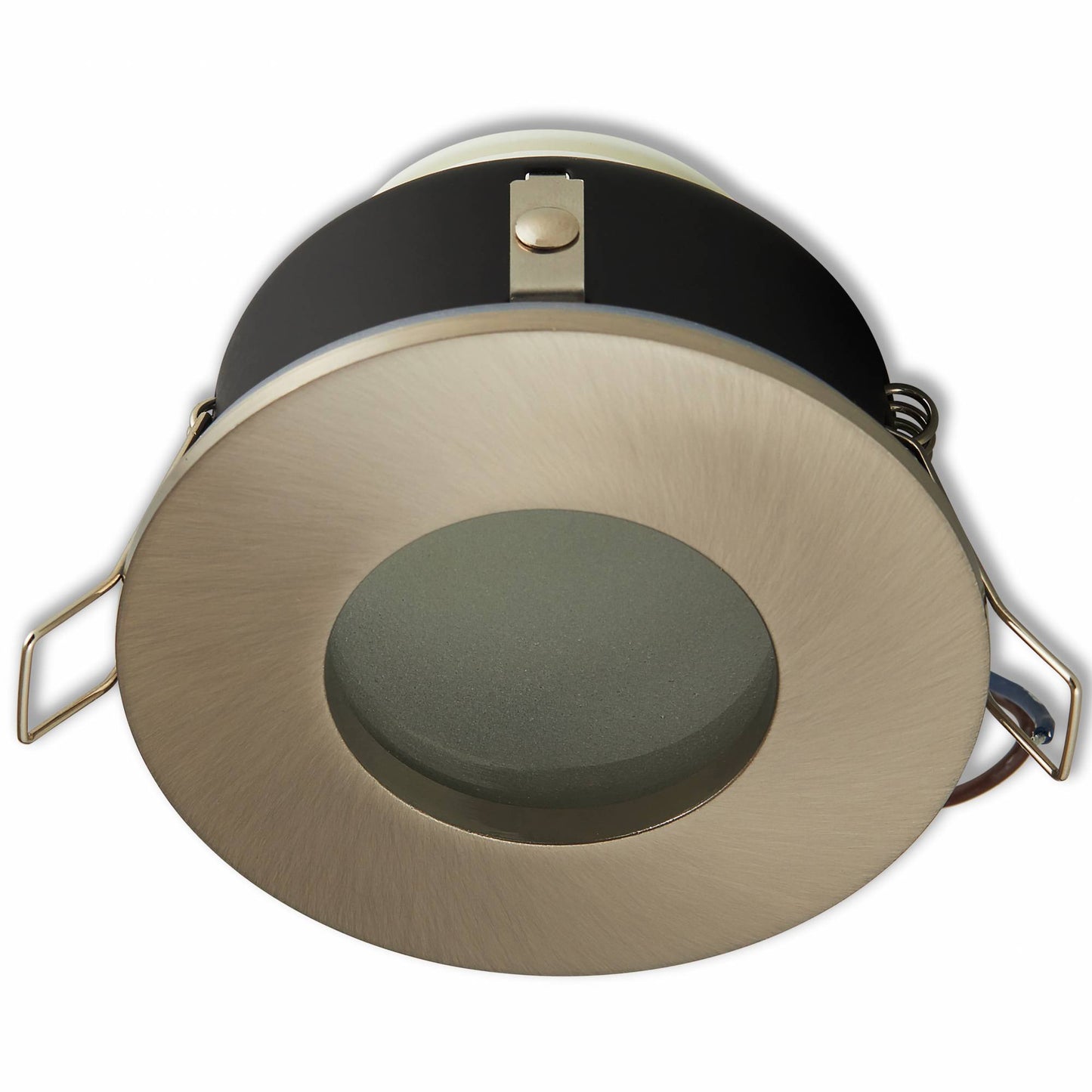 Einbaurahmen GU10 MR16 Bad Außen IP44 Feuchtraum Terasse Dusche Sauna 70-75mm