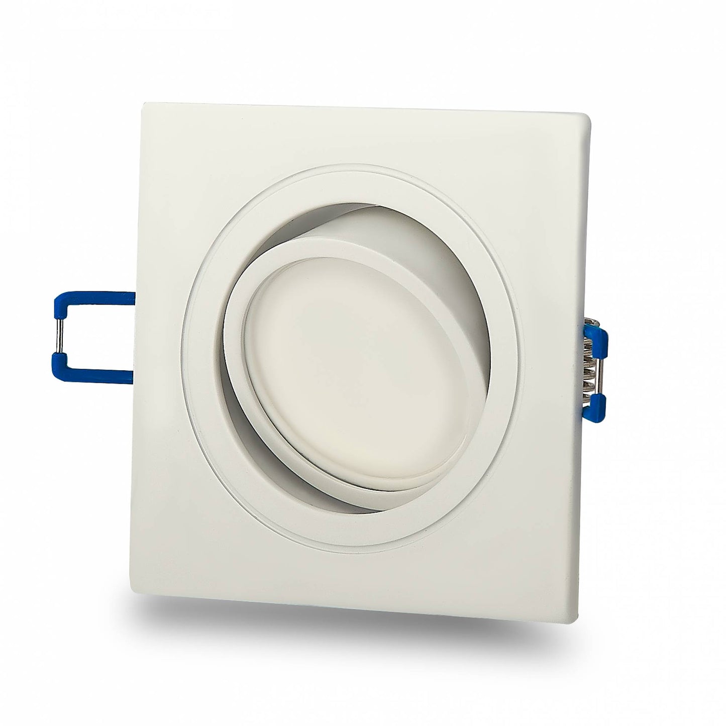 LED Einbaustrahler GU10 flach eckig weiß 1-9W Leuchte Deckenleuchte schwenkbar