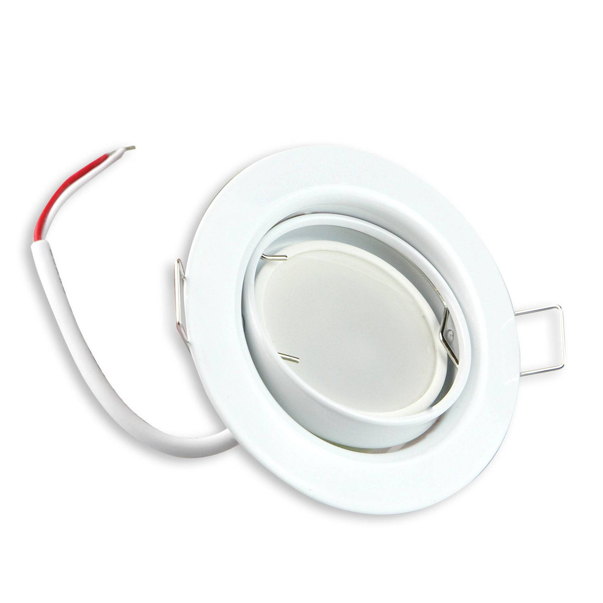 Einbaurahmen rund GU10 schwenkbar Rahmen 75mm Einbaustrahler Spot LED Halogen