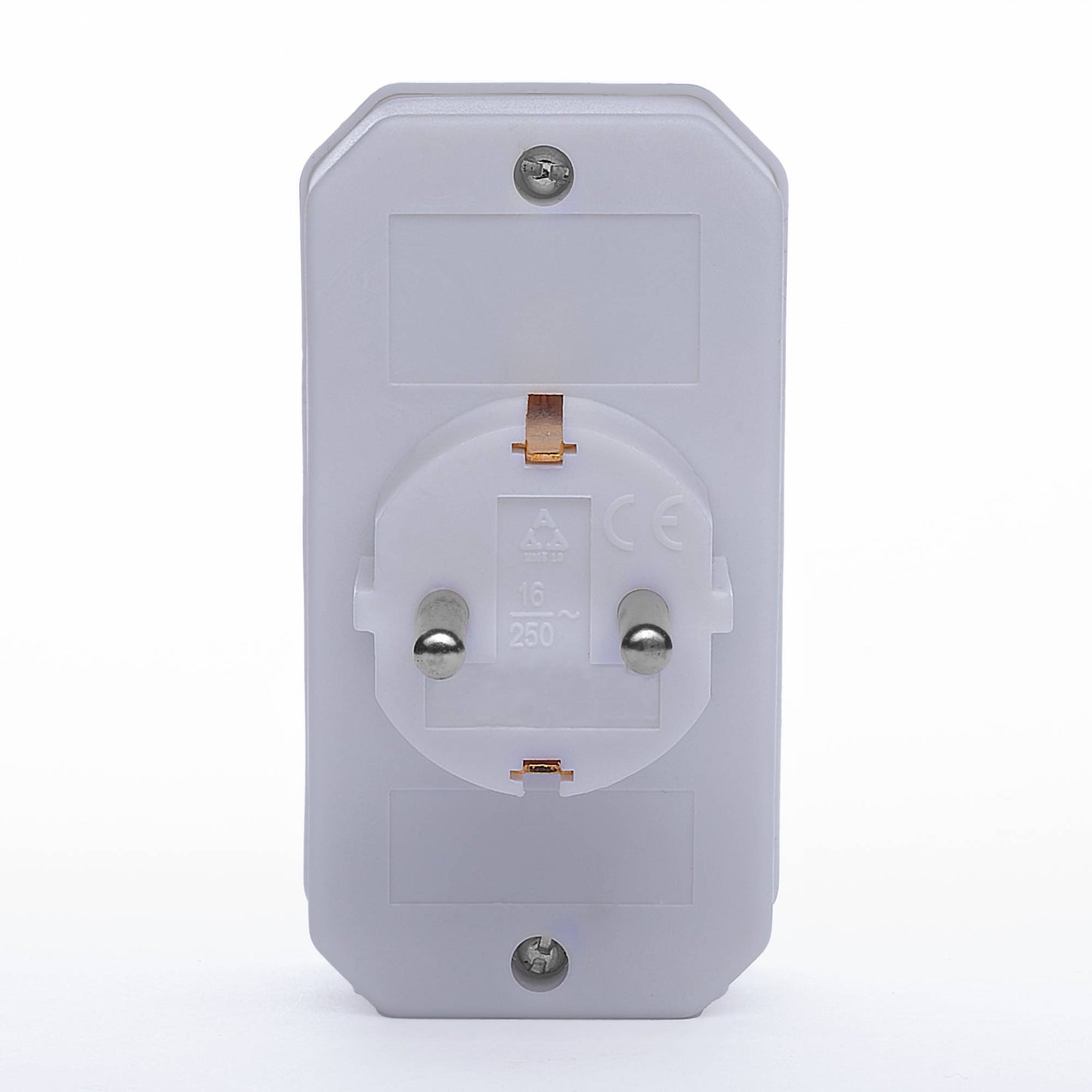 2er Set Steckdosen-Adapter 3-fach Mehrfachstecker Kindersicherung weiß schwarz 16A 250V