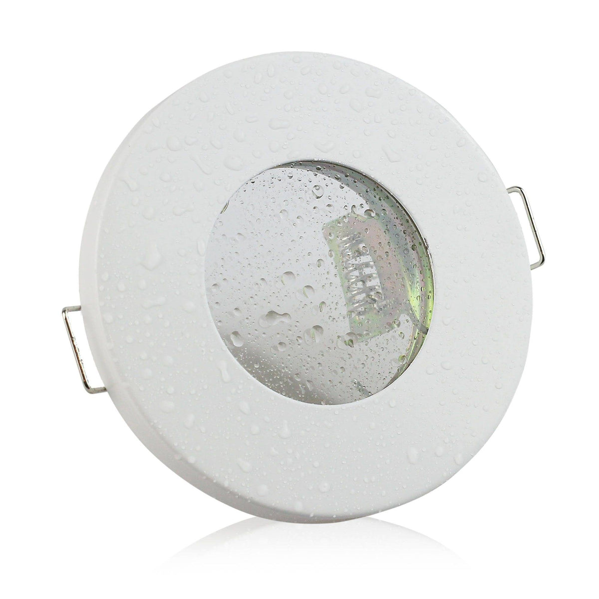 Einbaurahmen GU10 MR16 IP44 rund Badezimmer Gehäuse Sauna Spot LED Halogen