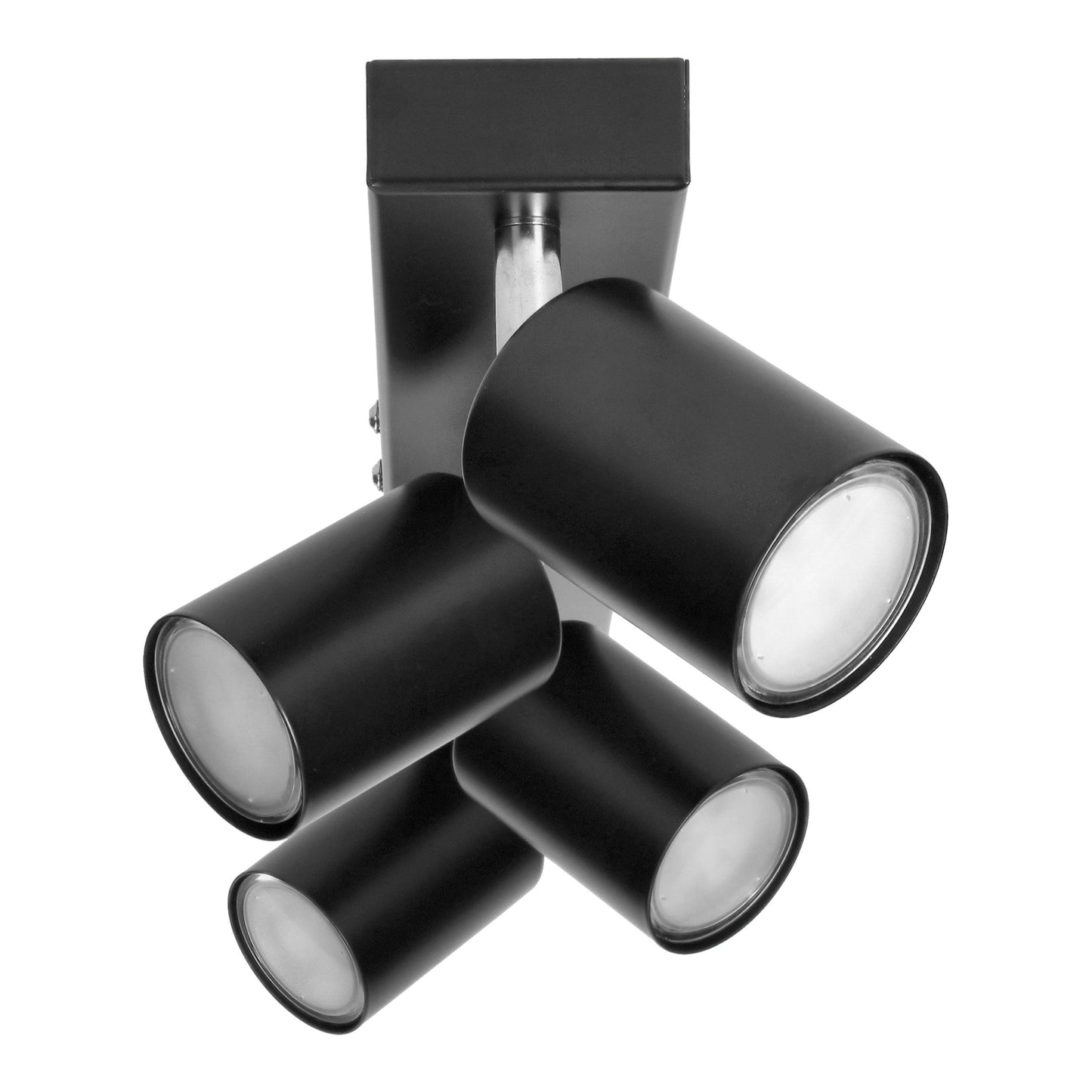 Elegante Wand- und Deckenleuchten in Schwarz, 1-4 Flammig, GU10