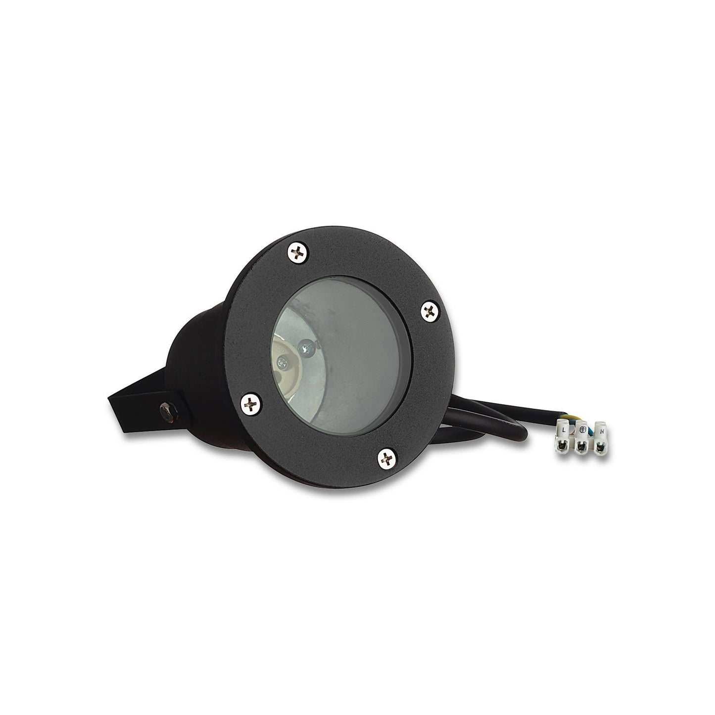 3er-Set Gartenstrahler IP54 mit GU10 Leuchtmittel aus Aluminium mit Spieß