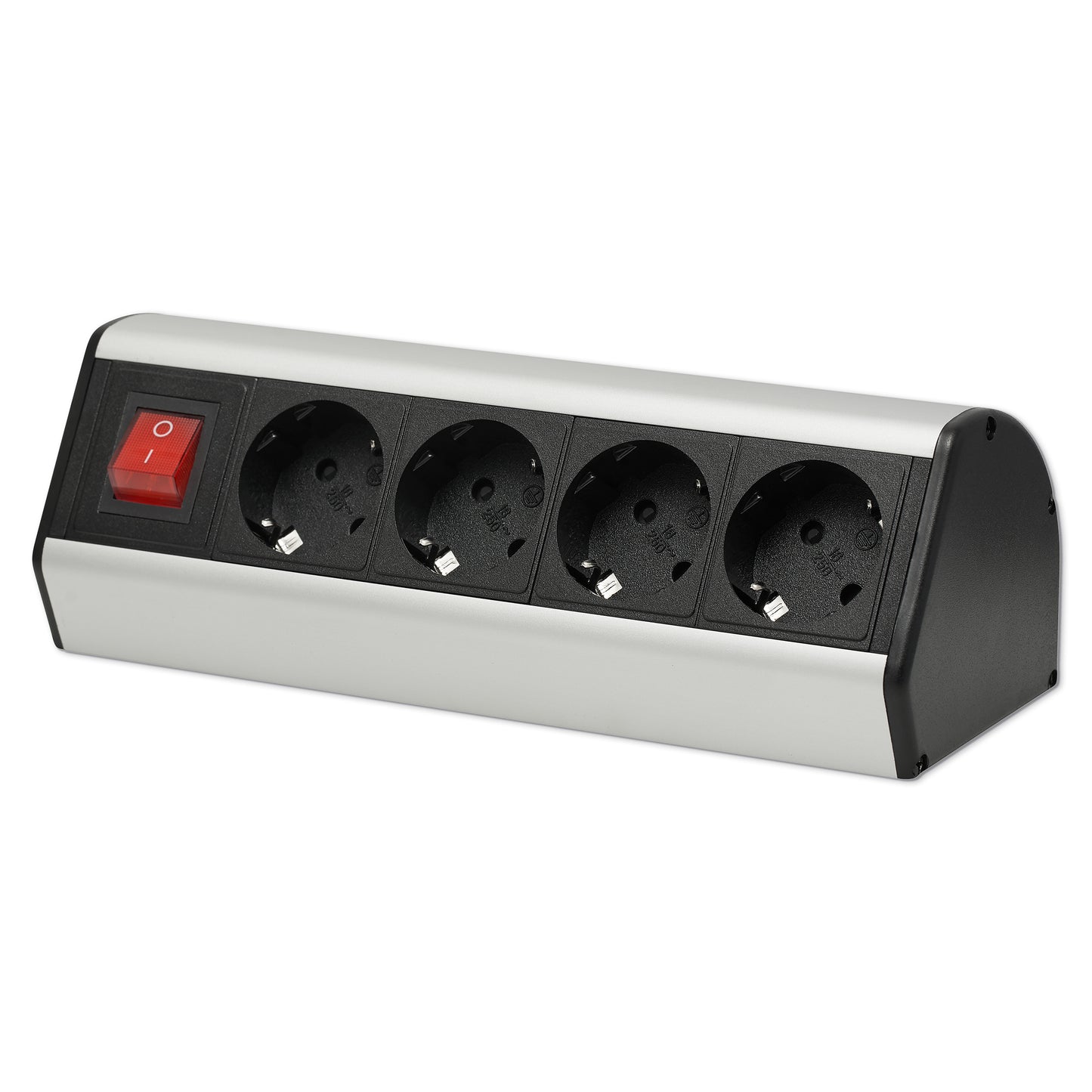 Mehrfach-Steckdose schaltbar 4-fach Steckdosenleiste Möbel Küche Büro Adapter