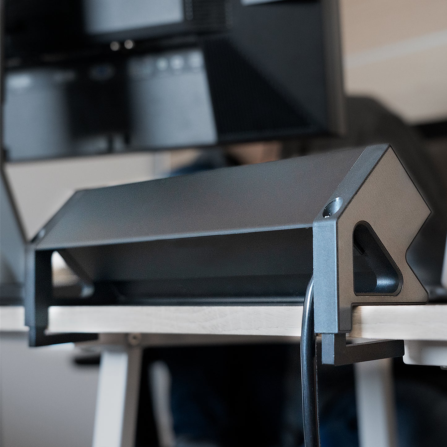 Tisch-Steckdose 3-fach 2x USB Schalter Mehrfachsteckdose Büro 2m Kabel