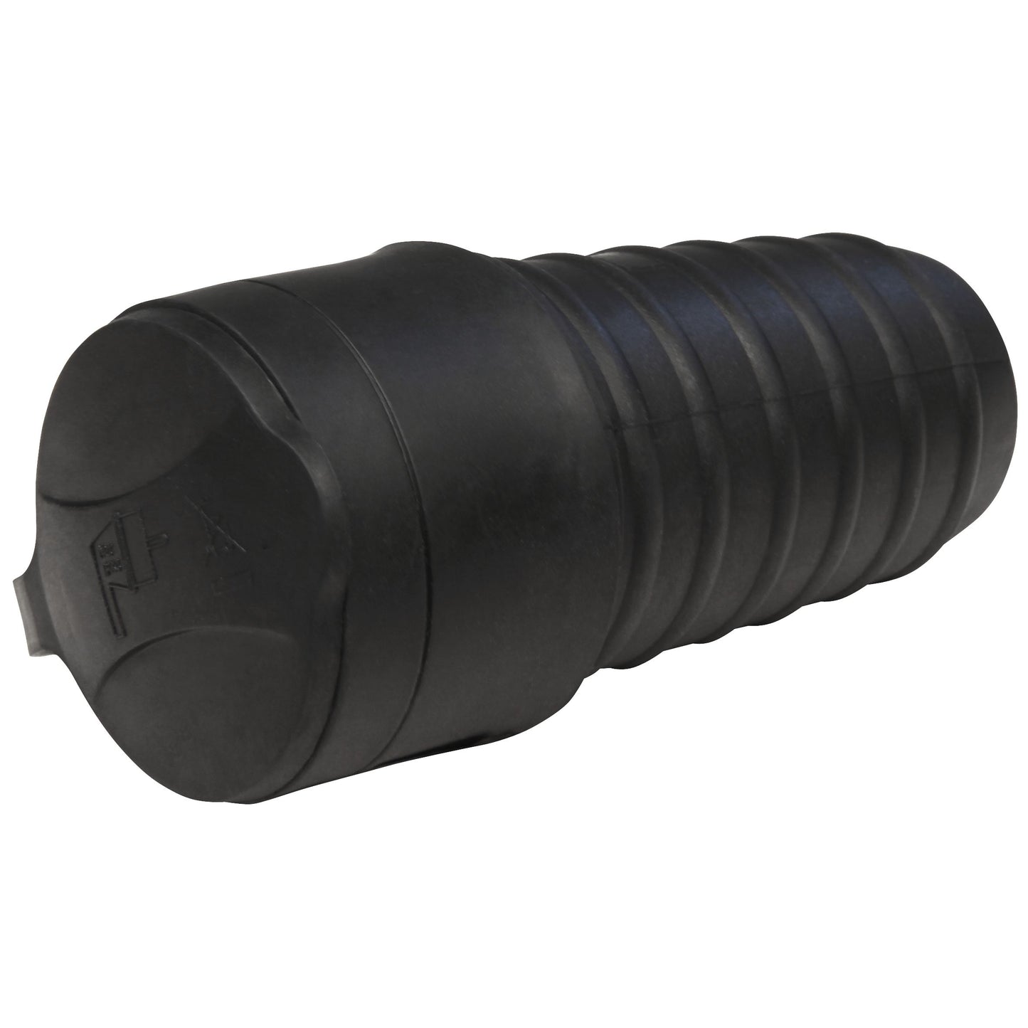 Robuster Gummi-Schutzkontaktstecker oder -Kupplung, Schwarz, Wiederanschließbar, DIN-Norm, 250V~