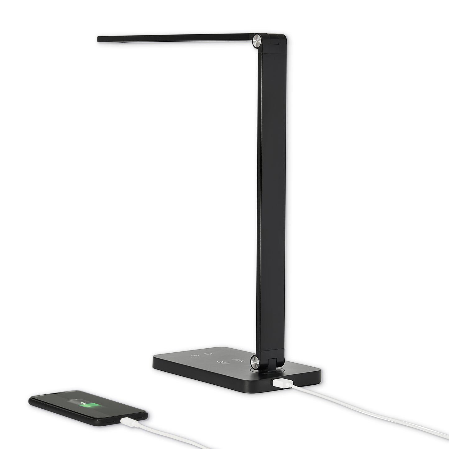 LED Schreibtisch-Lampe dimmbar Wireless Charging USB Touch Büro Tisch-Leuchte