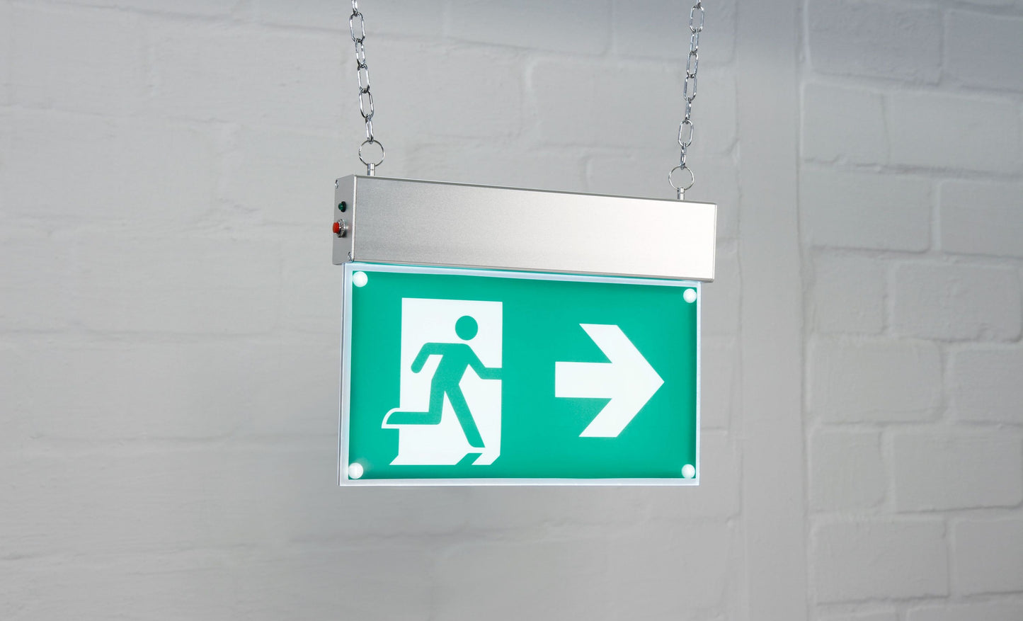 LED-Fluchtwegleuchte, Notbeleuchtung, Netzstrom & Akku, 3 Varianten, EN-konform