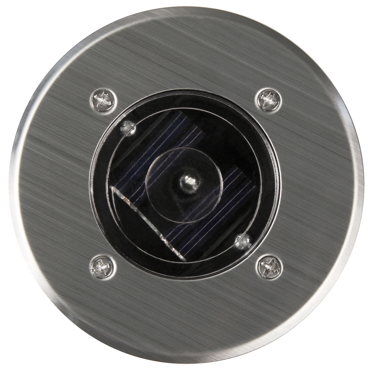 LED-Solar-Bodeneinbauleuchte, IP44, 7000K, Edelstahlfront, Eckig/Rund, 8 Stunden Laufzeit