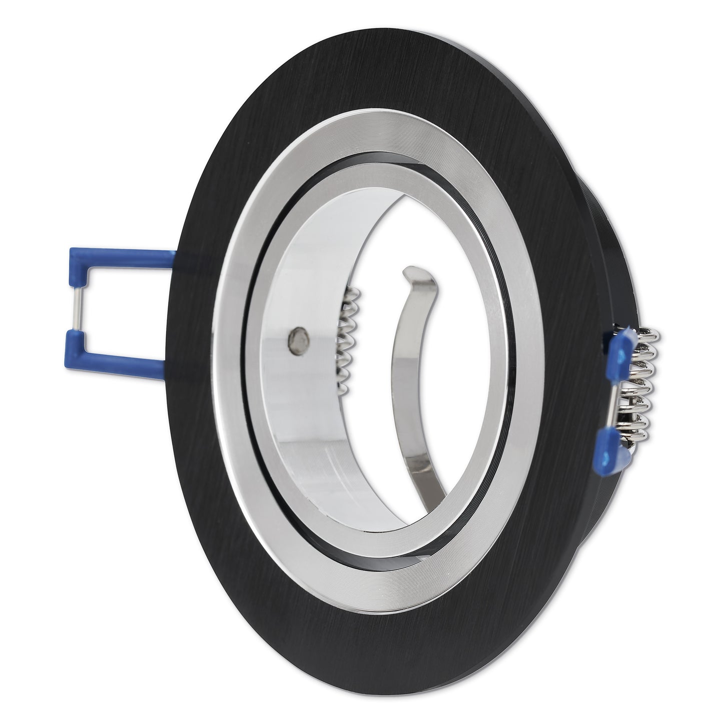 LED Einbaustrahler Flur IP20 GU10 1-9W schwarz rund 70mm
