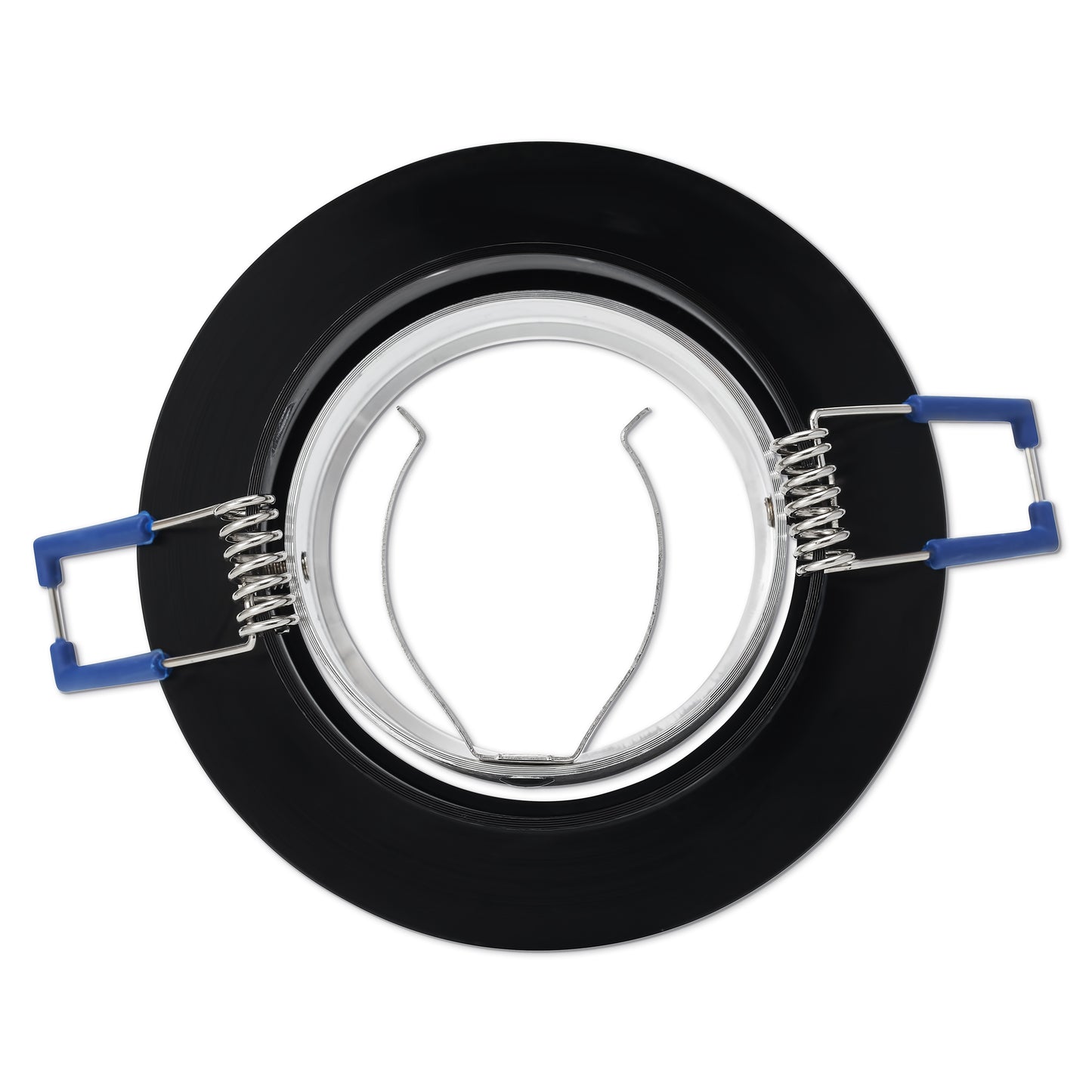 LED Einbaustrahler Flur IP20 GU10 1-9W schwarz rund 70mm