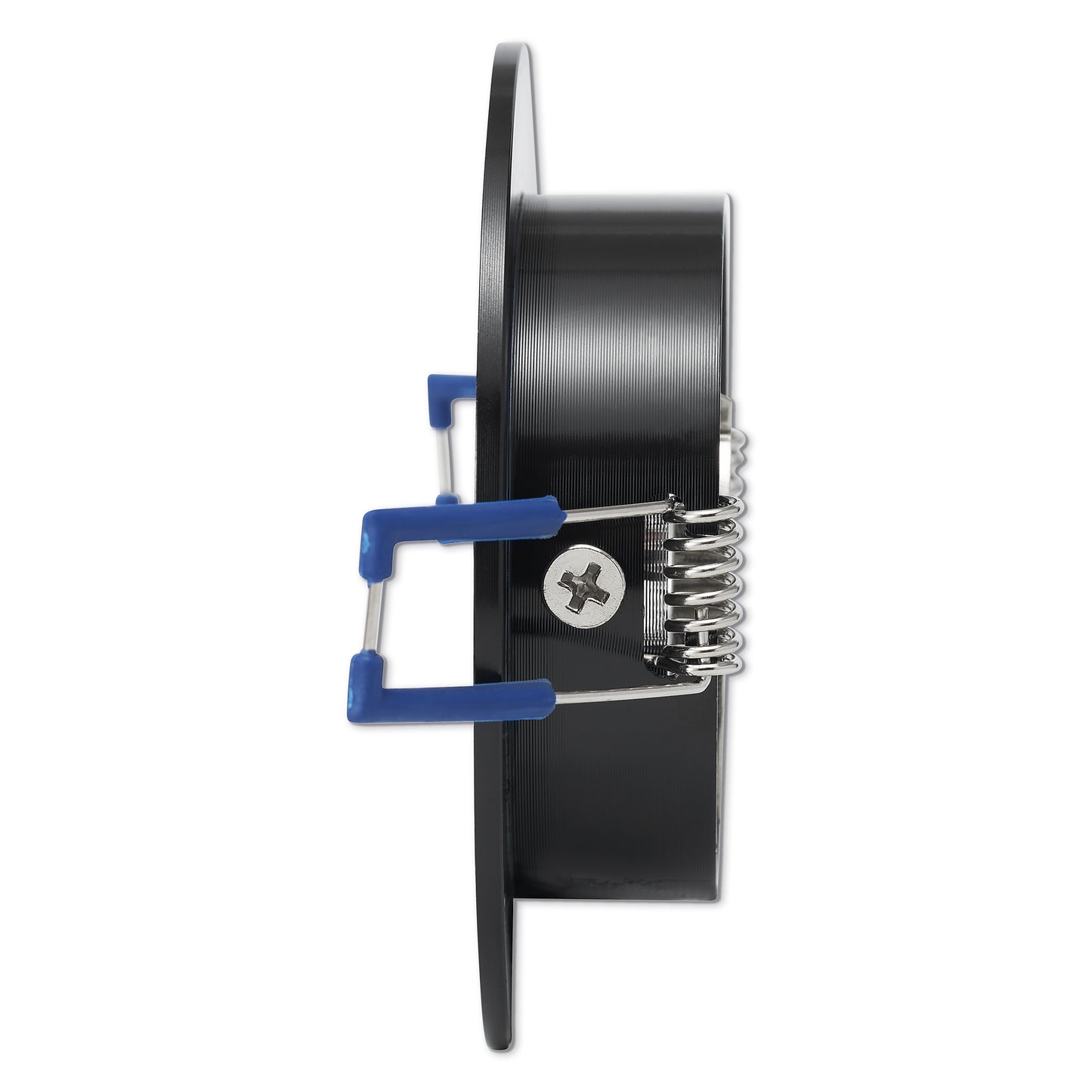 LED Einbaustrahler Flur IP20 GU10 1-9W schwarz rund 70mm