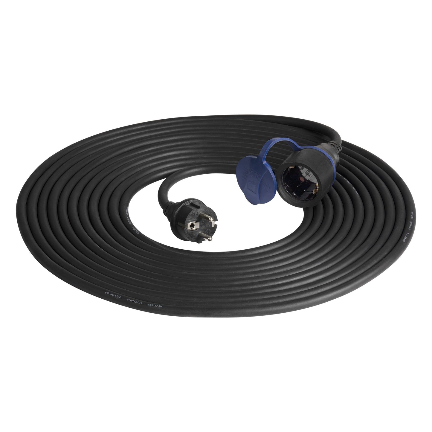 Robustes Gummi Verlängerungskabel  IP44 Schuko in 3 Längen