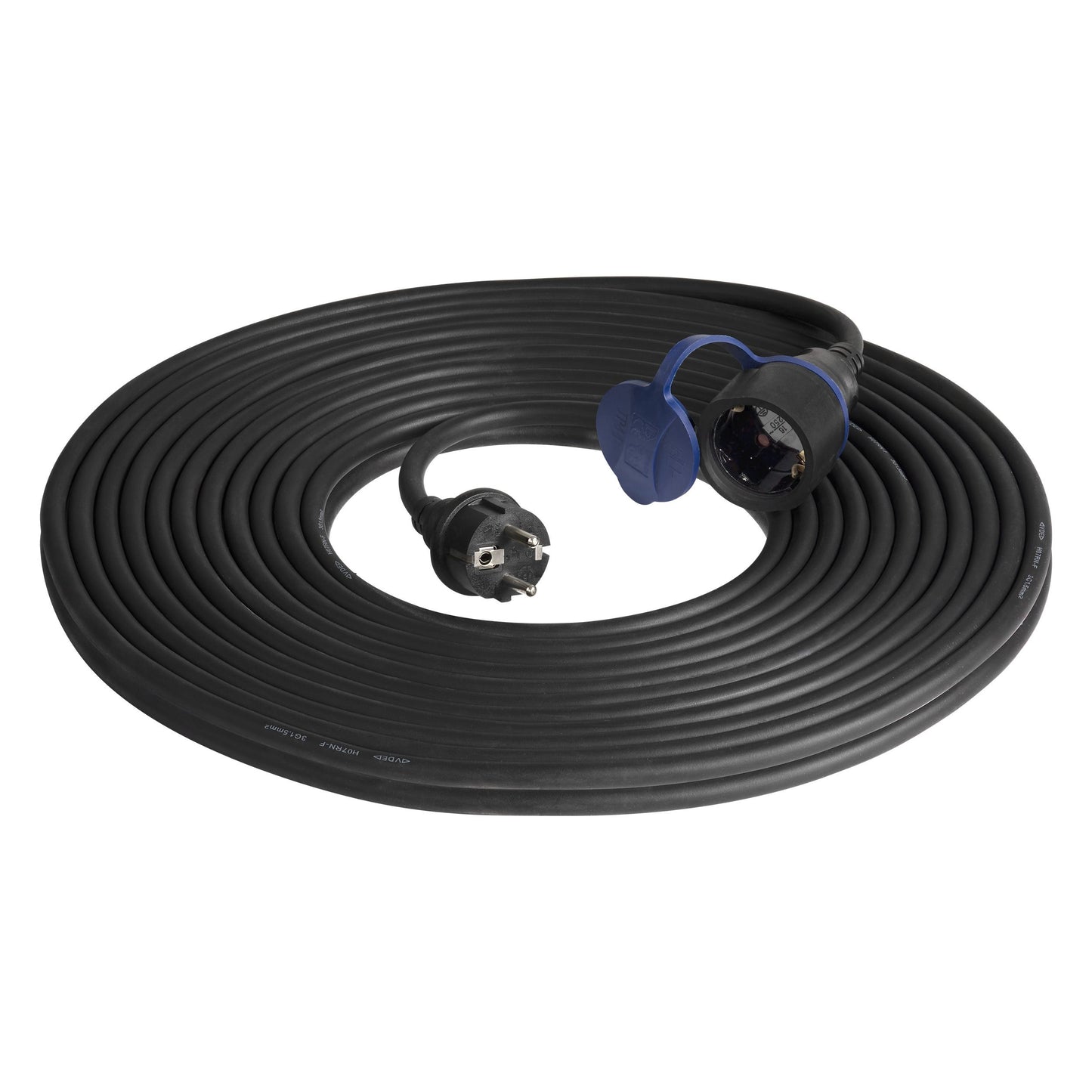 Robustes Gummi Verlängerungskabel  IP44 Schuko in 3 Längen