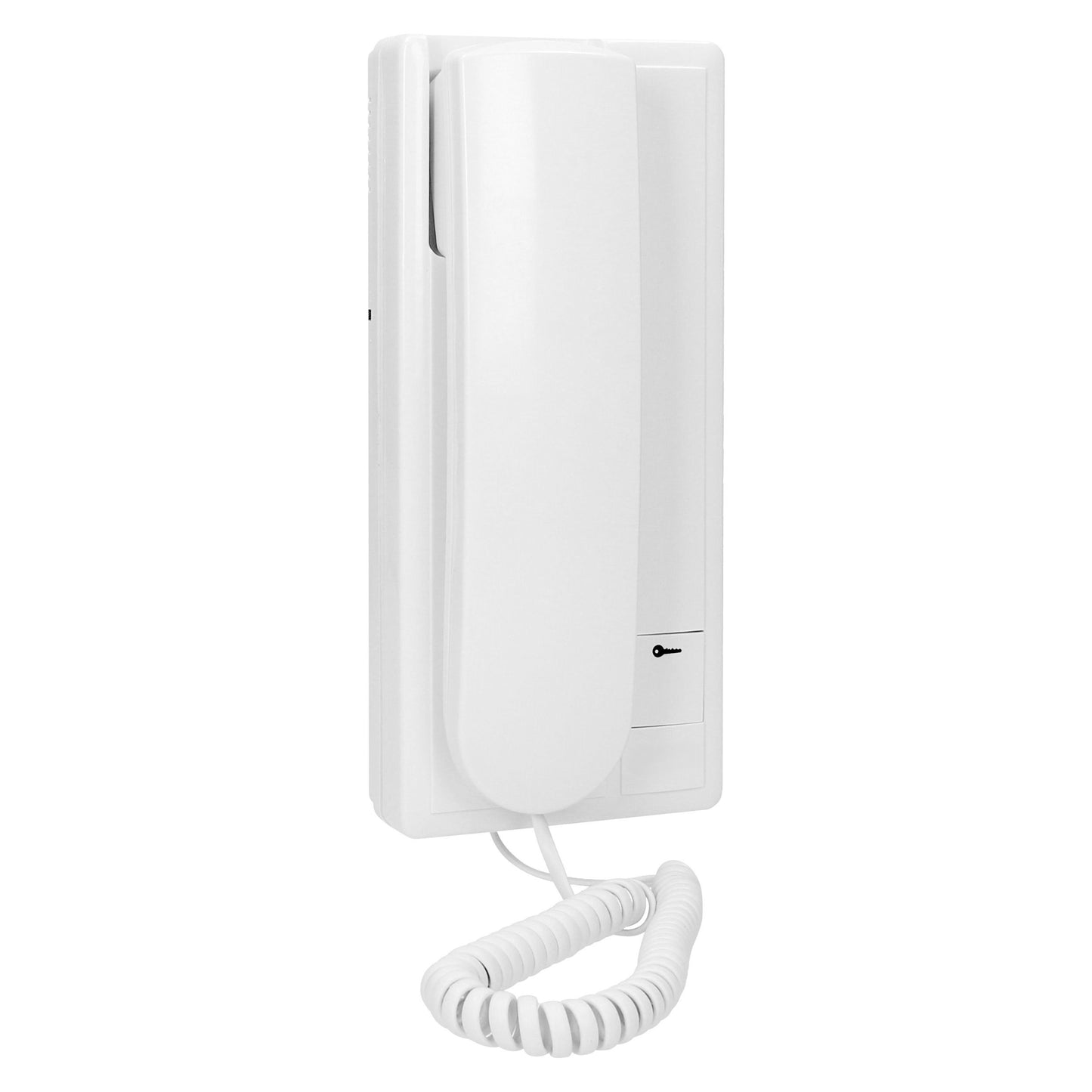 Trano Türsprechanlage 1-Familienhaus Unterputz | 230V AC | 4-Draht | IP44 | Unifon mit Hörer | Direktanschluss E-Öffner