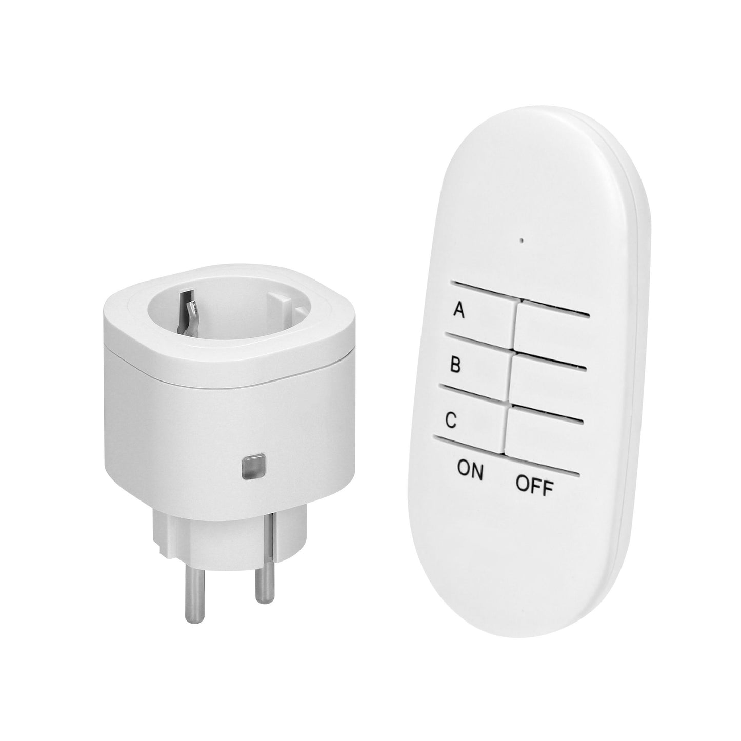 Funksteckdose mit Fernbedienung - 1er, 2er, 3er Set - Max. 3000W, Weiß
