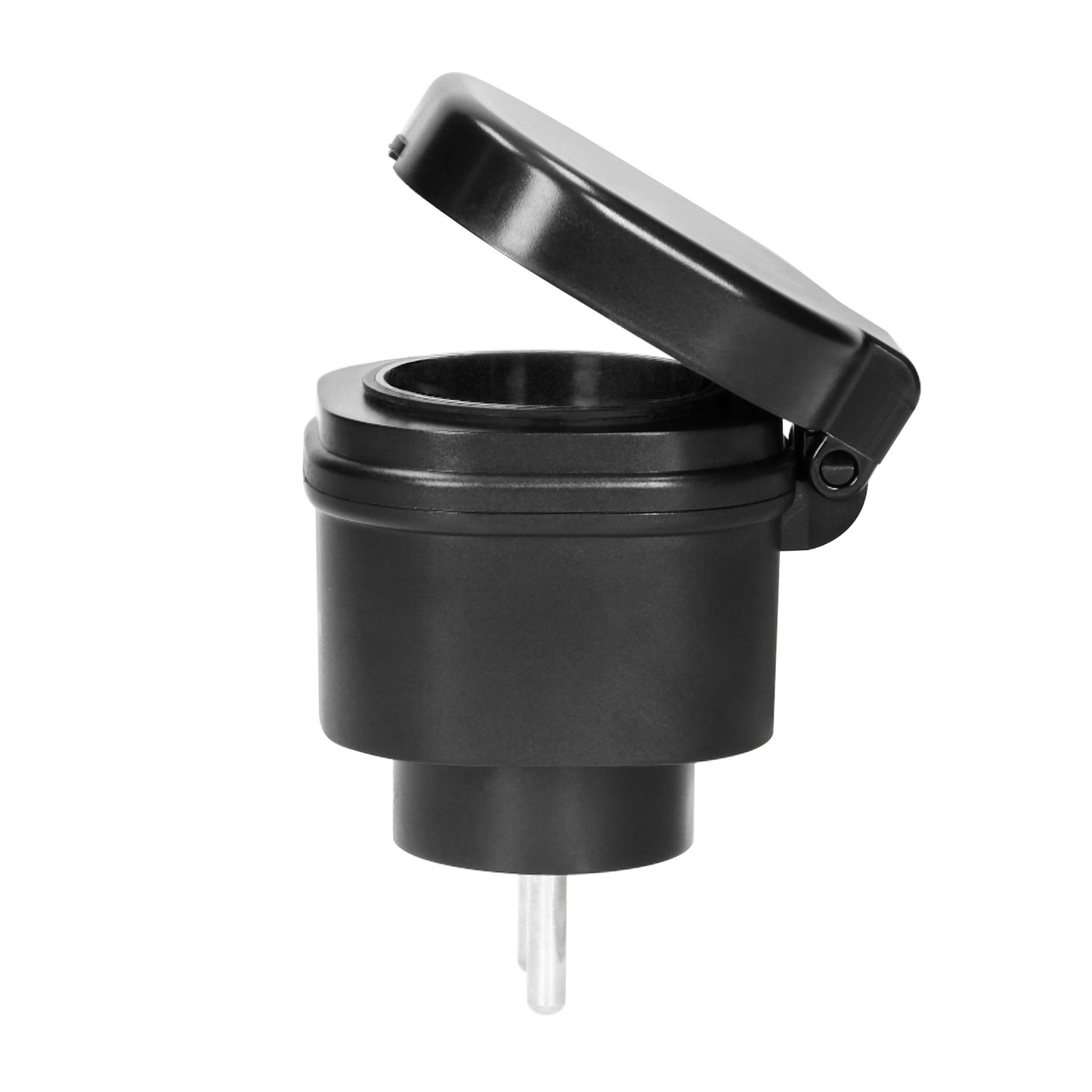 Kabellose Ministeckdosen mit Fernbedienung 2+1, IP44, Schuko-Version, Schwarz