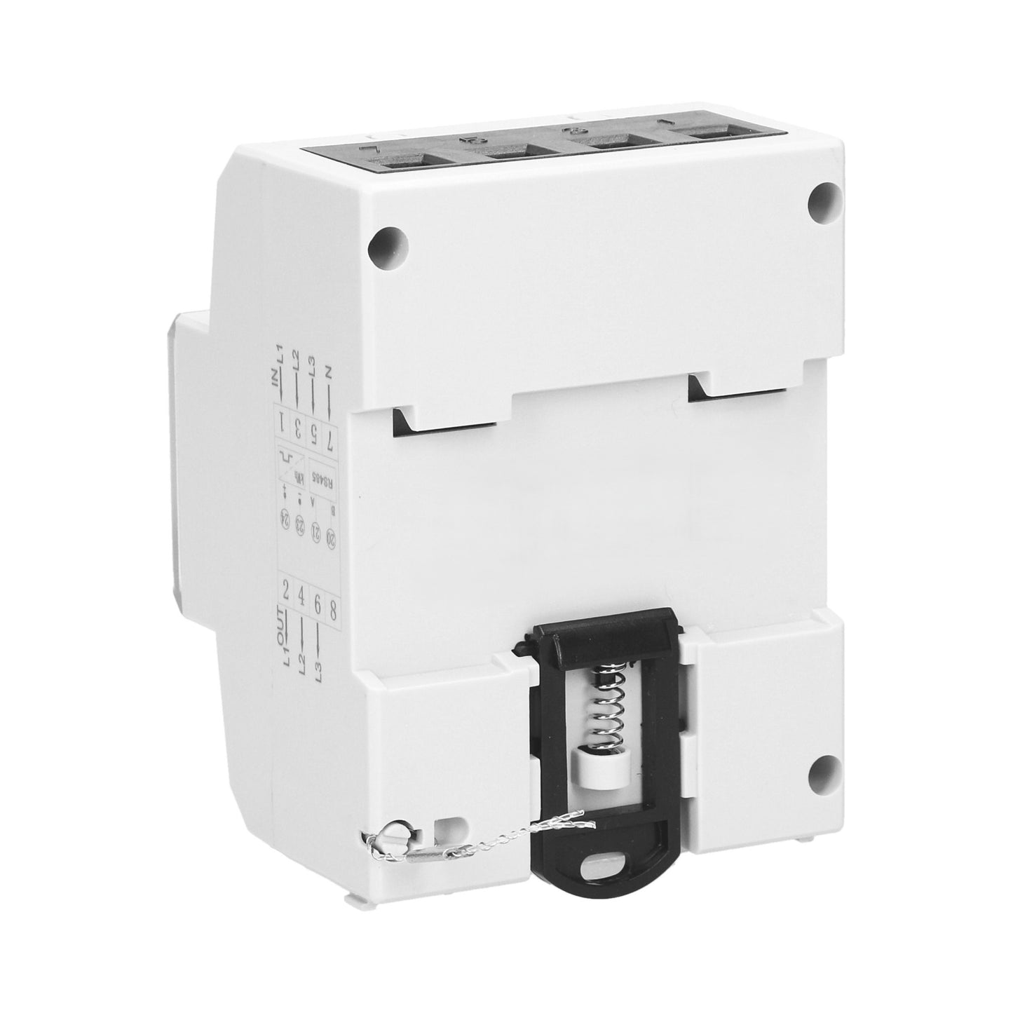 Trano 3-Phasen Energiezähler RS-485 Modbus | 80A MID zertifiziert | 4,5 Module DIN TH-35mm | LCD 6+2 | IP51 | 1000 imp/kWh