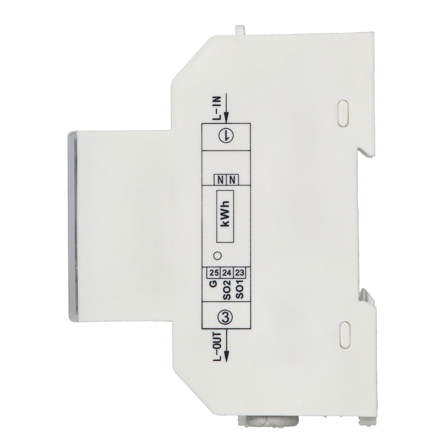 Trano 1-phasiger Energiezähler 100A MID | bidirektional | DIN TH-35mm | LCD 5+2 | 230V 50Hz | S0 Impuls | IP51 | 1 Modul