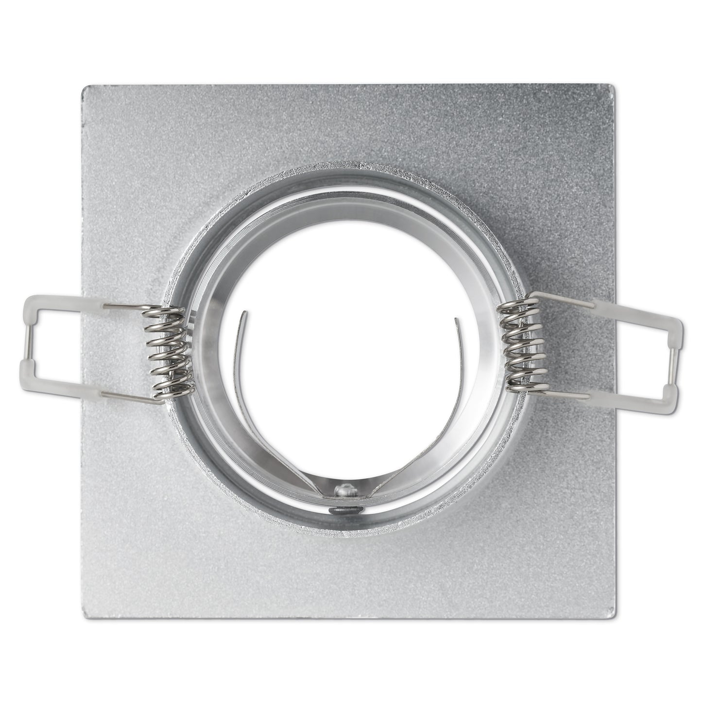 Einbaurahmen eckig silber Deckenspot Wandleuchte 70mm flach Spot für MR16 GU10