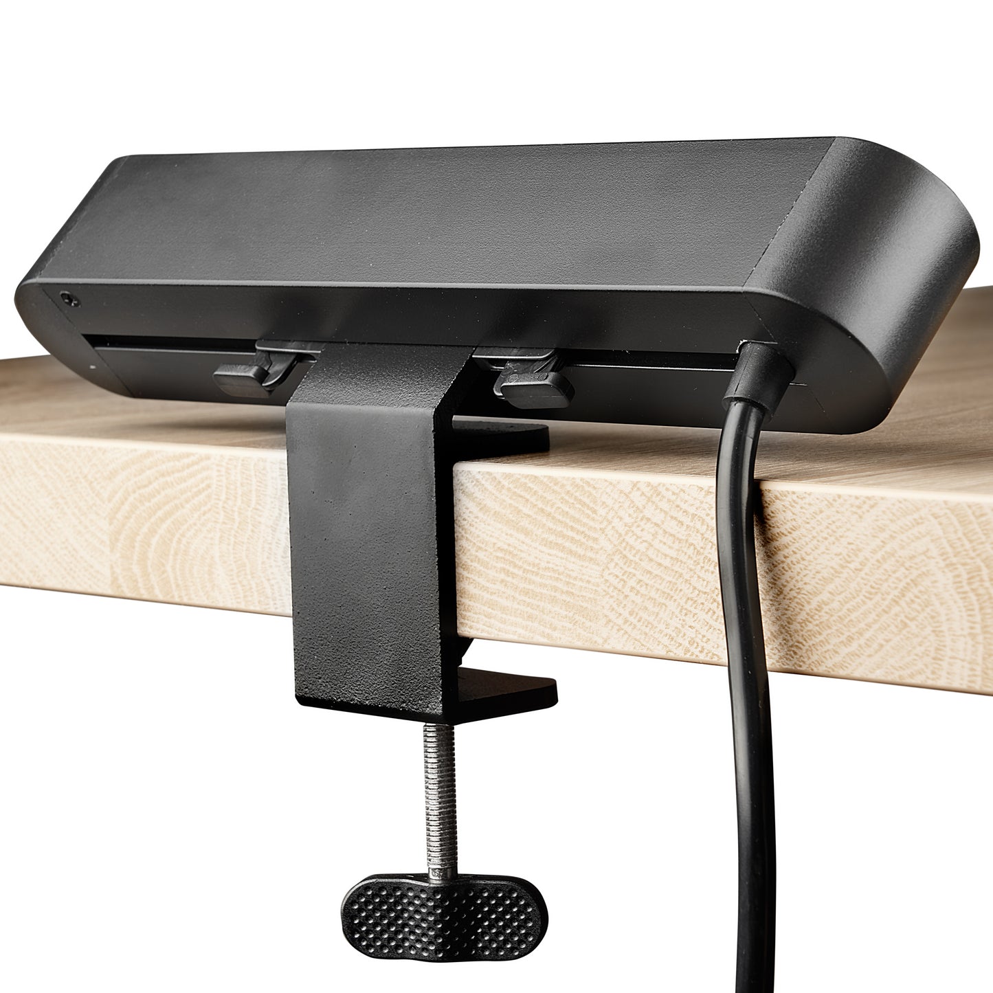 Tisch-Steckdose schwarz 3-fach 2x USB Schalter Mehrfachsteckdose Büro 2m Kabel