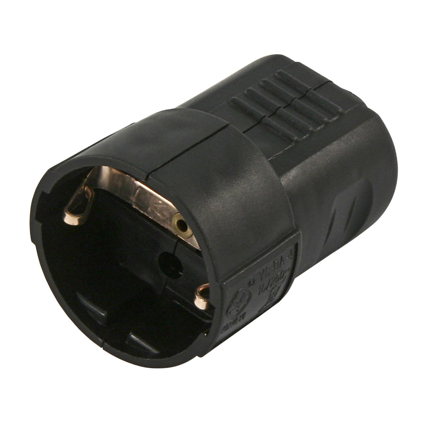 Hochwertige Wiederanschließbare Schutzkontakt-Stecker und -Kupplungen, Weiß und Schwarz