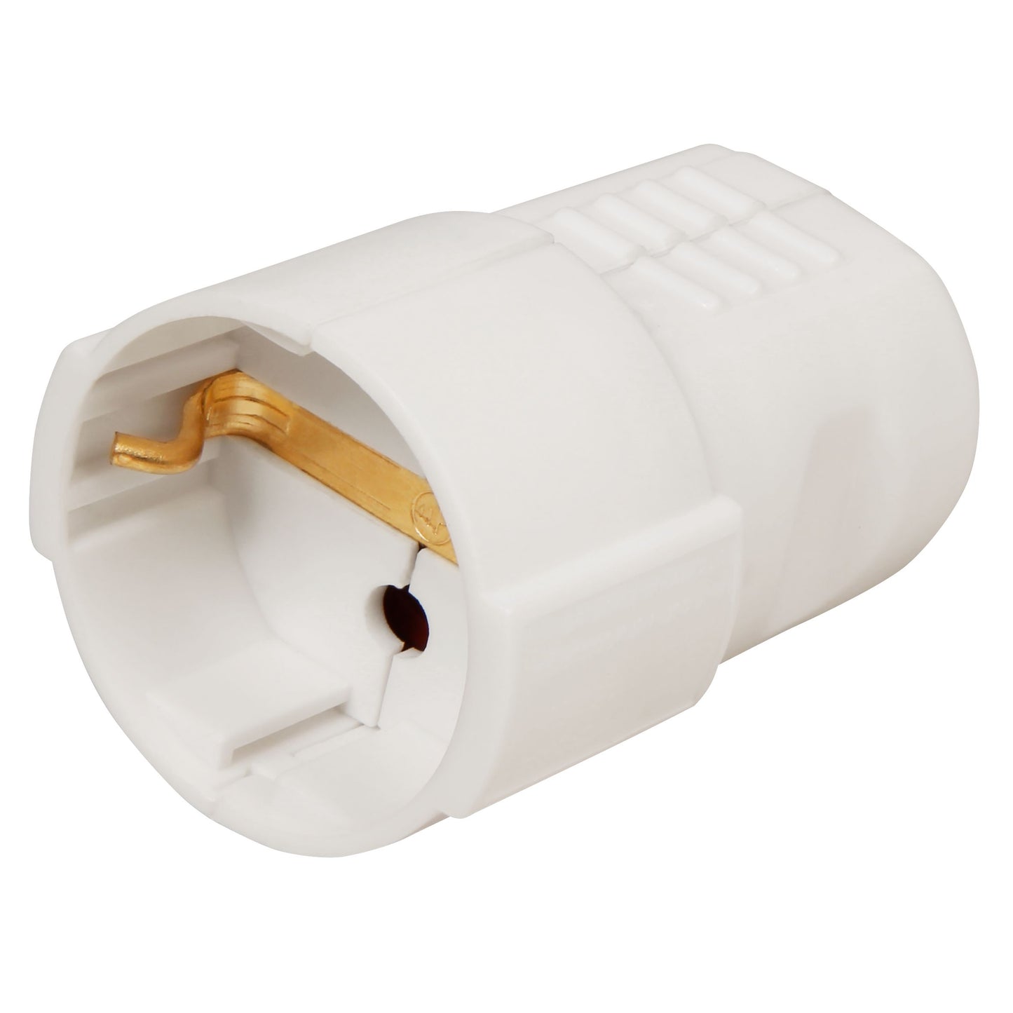 Hochwertige Wiederanschließbare Schutzkontakt-Stecker und -Kupplungen, Weiß und Schwarz