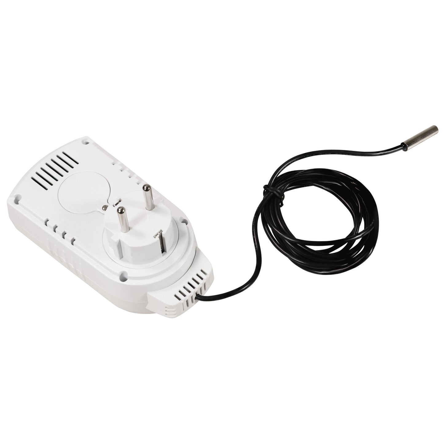 Steckdosen-Thermostat mit LC-Display und mit und ohne Außenfühler, 230V/16A, Temperaturregelung +5 °C bis +30 °C