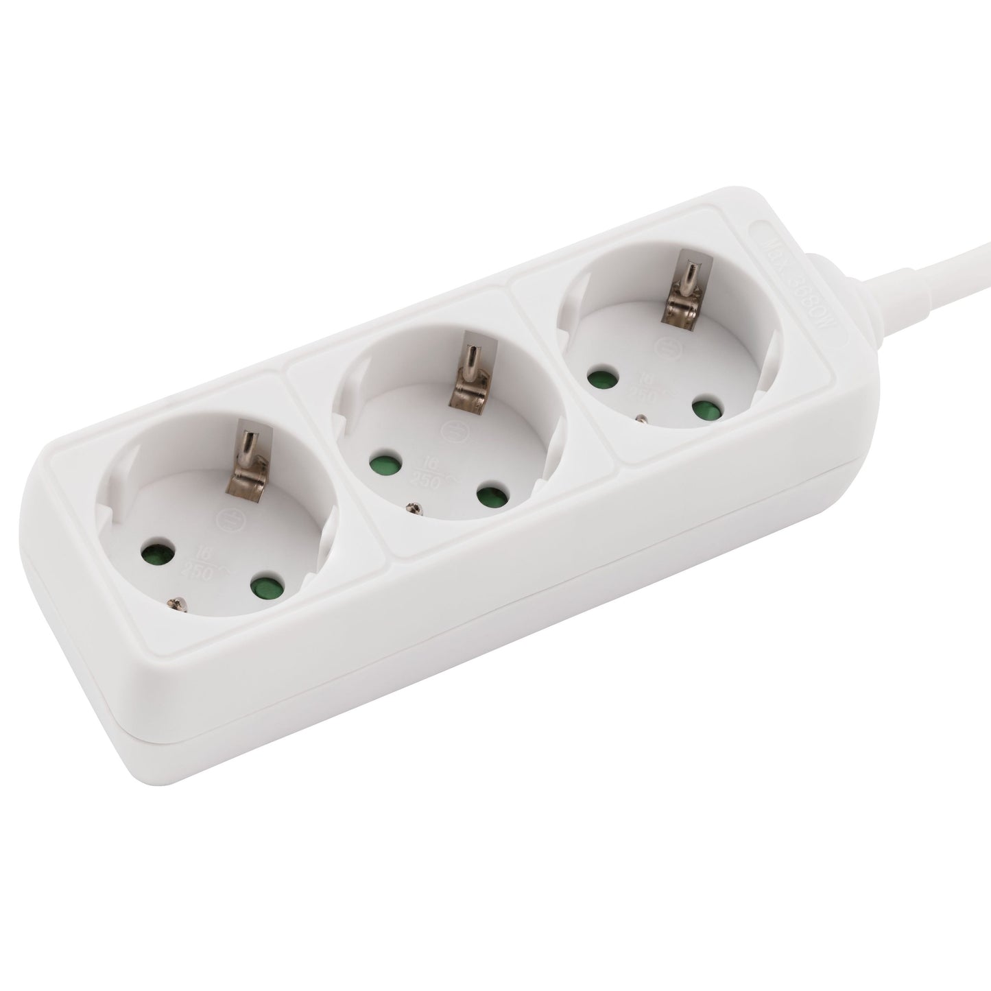 Steckdosenleiste 3-fach mit oder ohne Schalter