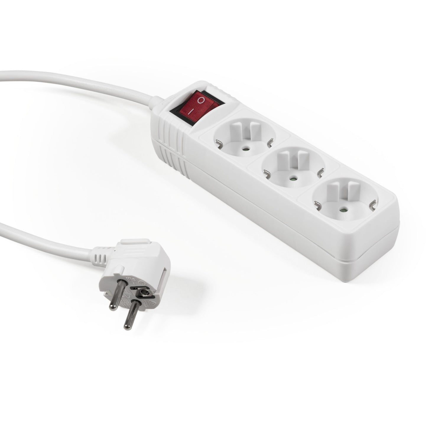 Steckdosenleiste 3-fach mit oder ohne Schalter