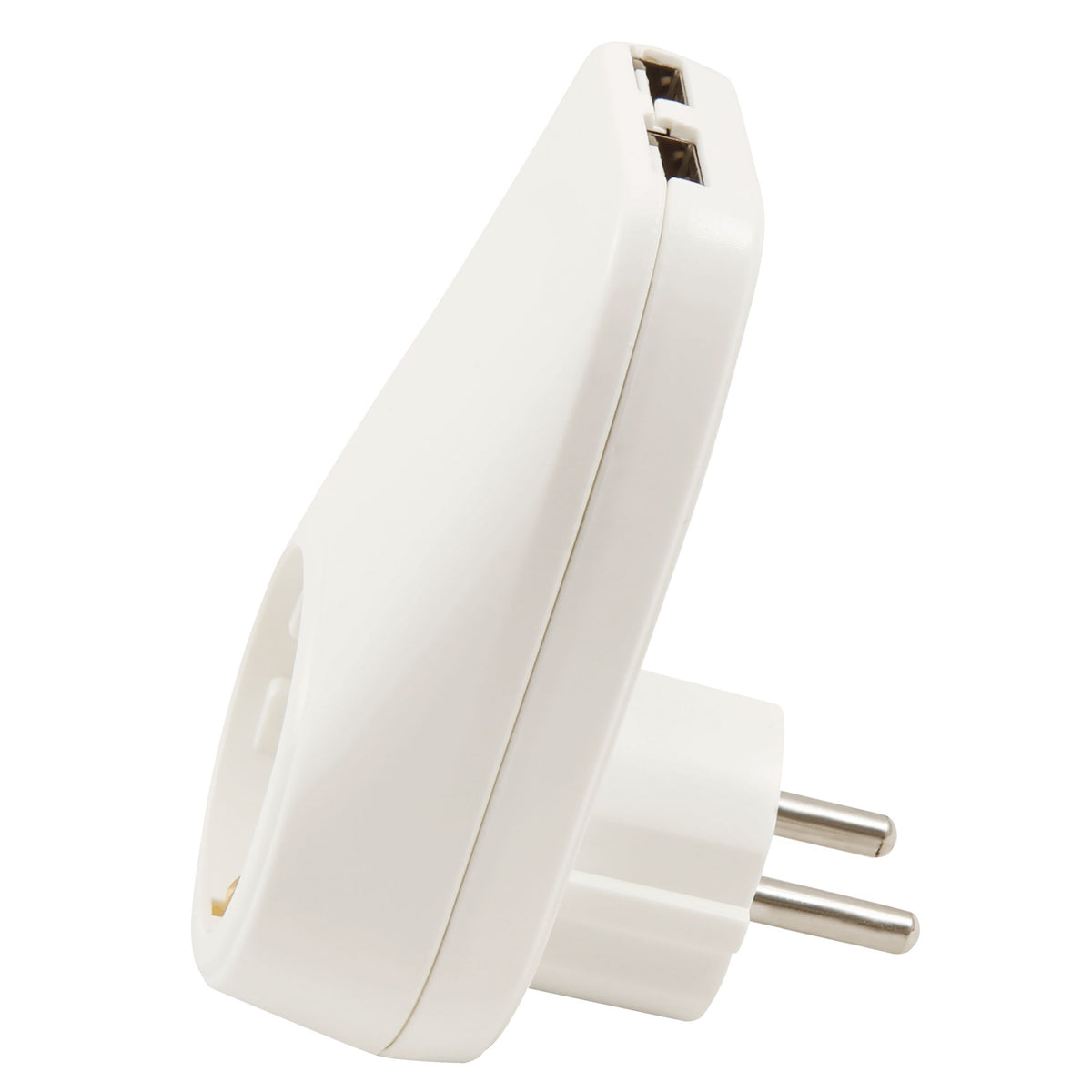 Zwischenstecker, mit 2x USB, 5V max 2,1A, Steckdose 230V/16A