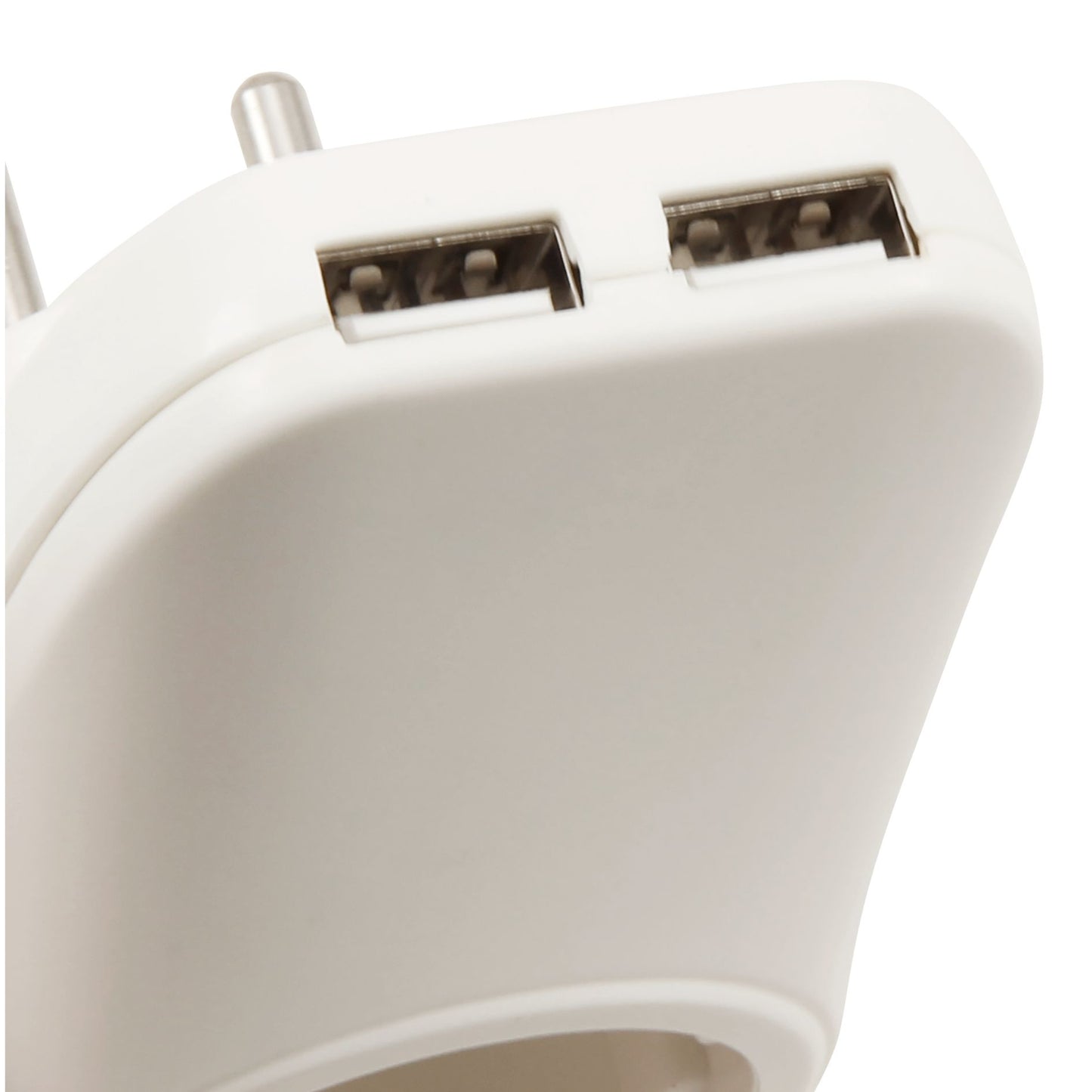 Zwischenstecker, mit 2x USB, 5V max 2,1A, Steckdose 230V/16A