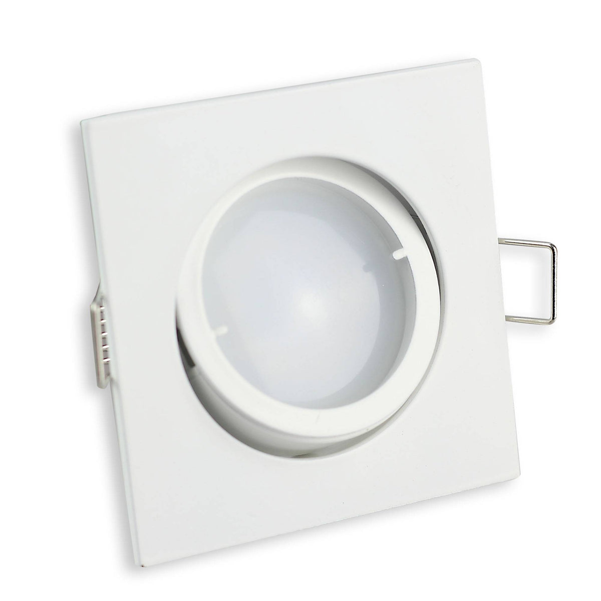 LED Einbaustrahler GU10 230 Volt 1-9 Watt rund eckig schwenkbar Einbauspot