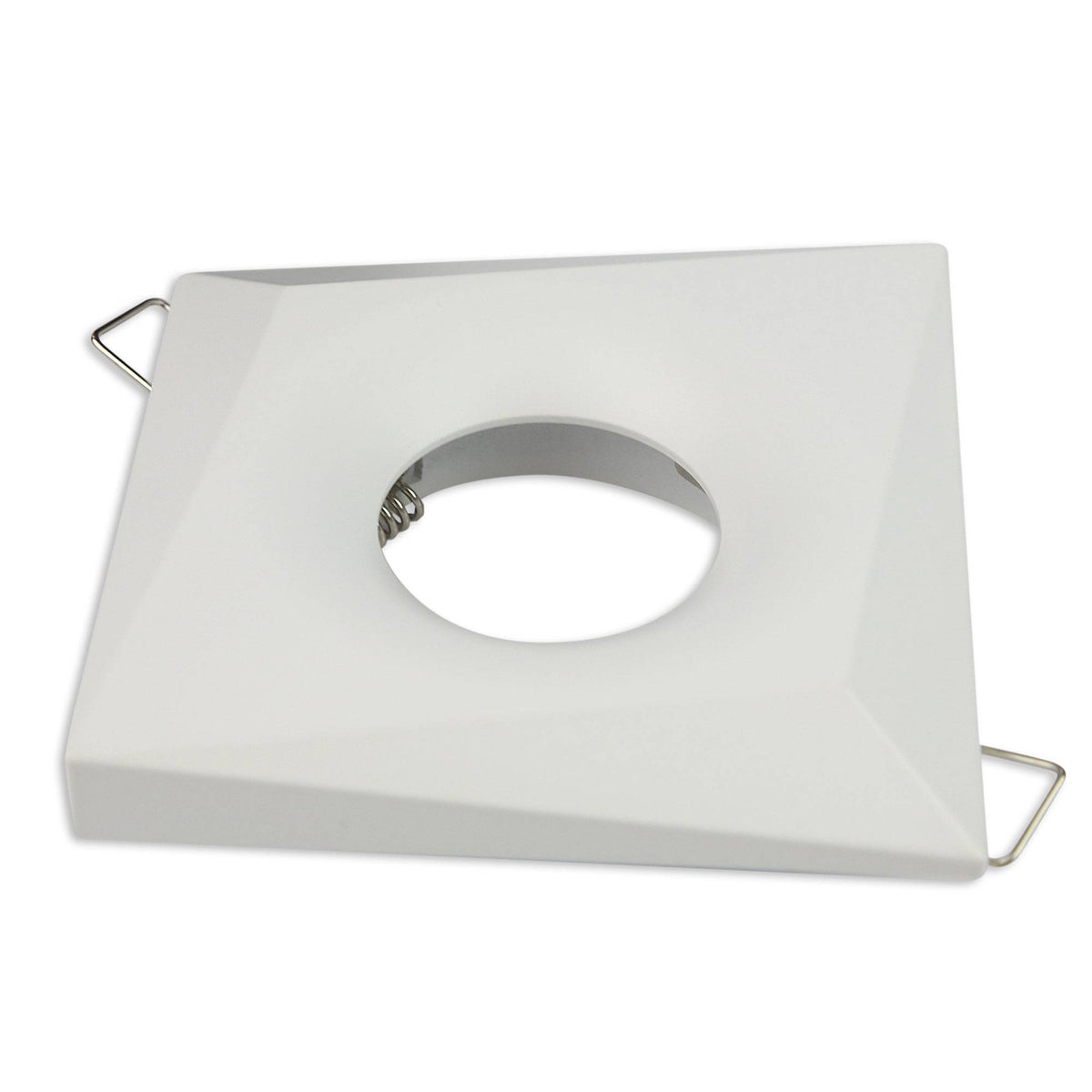 Design Einbaurahmen GU10 MR16 rund eckig weiß chrom Gehäuse Einbauleuchte Ø70mm