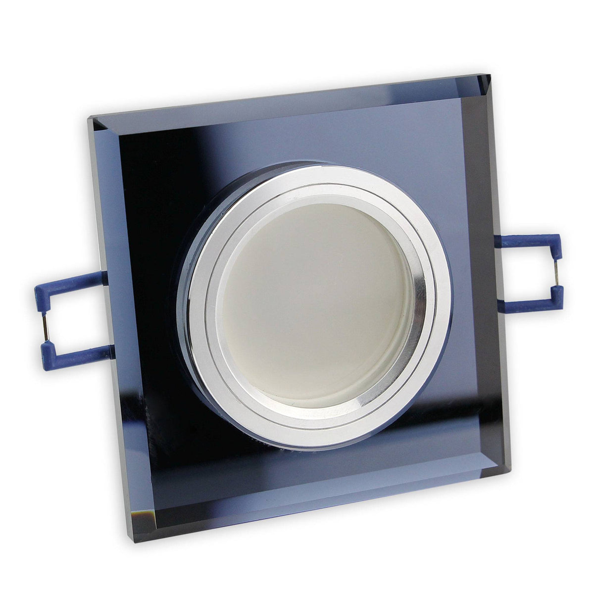 Einbaurahmen GU10 MR16 Glas Rahmen Einbaustrahler 75mm Einbau-Spot LED Halogen