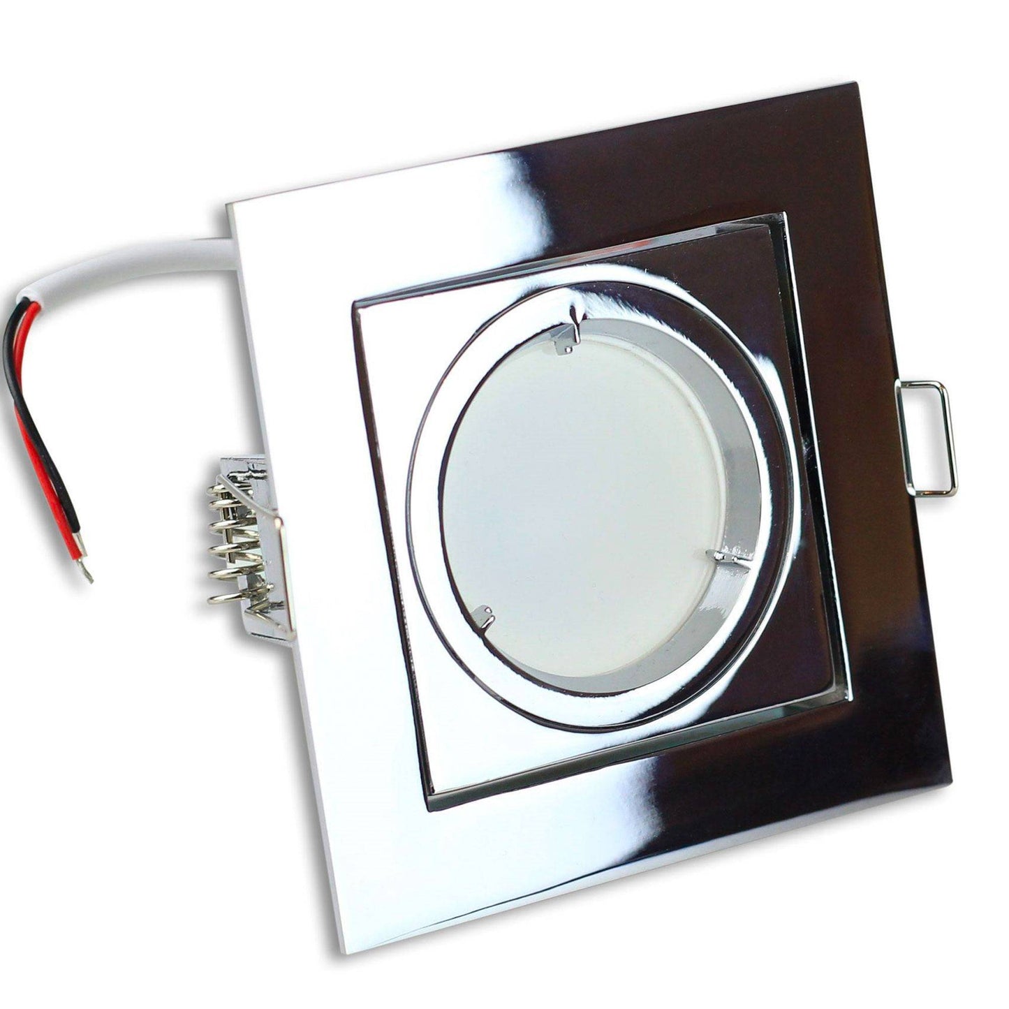 LED Einbaustrahler MR16 12V 5-7W eckig schwenkbar Spot 80mm Bohrloch Leuchte