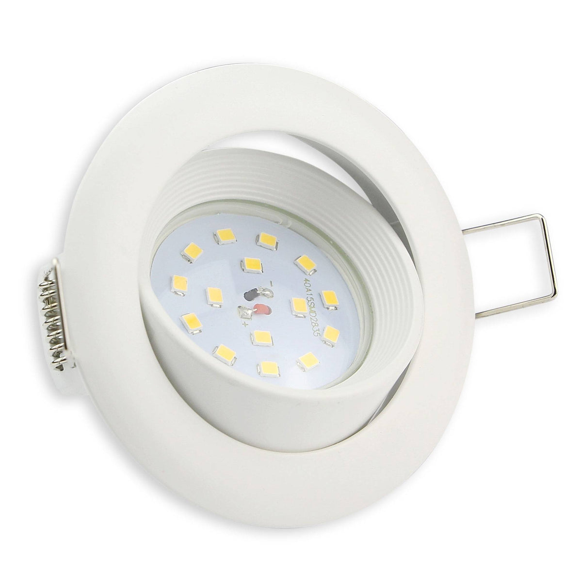 LED Einbaustrahler schwenkbar rund 230 Volt Spot Lampe 75mm Wandleuchte