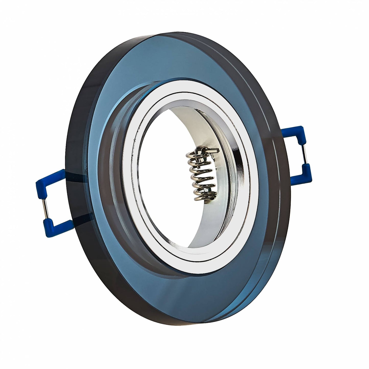 Einbaurahmen GU10 MR16 Glas Rahmen Einbaustrahler 75mm Einbau-Spot LED Halogen